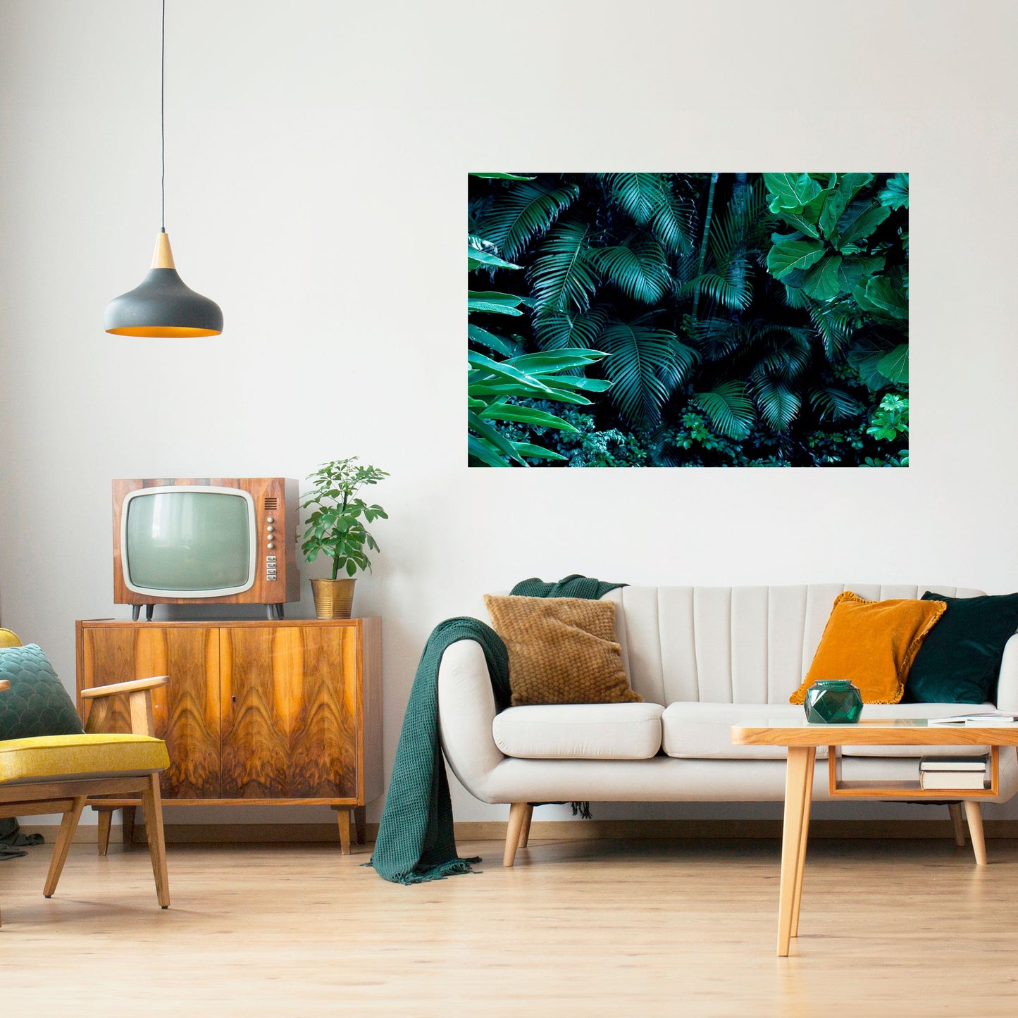 DEEP JUNGLE SERENADE Poster orizzontale staccabile e attaccabile