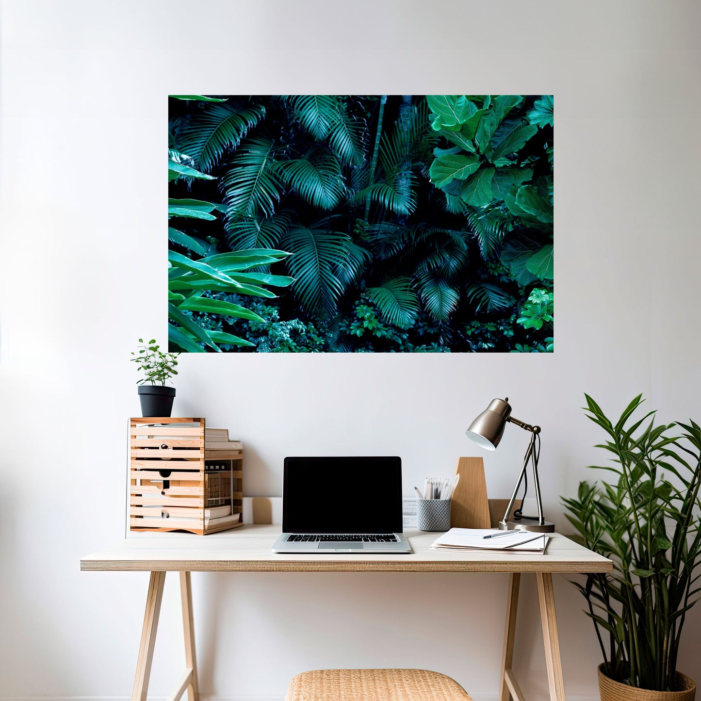DEEP JUNGLE SERENADE Poster orizzontale staccabile e attaccabile