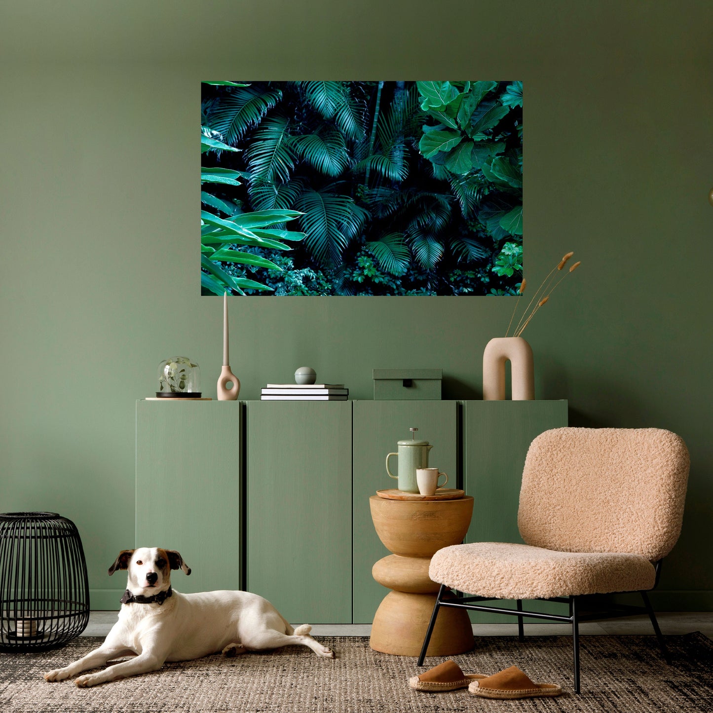 DEEP JUNGLE SERENADE Poster orizzontale staccabile e attaccabile