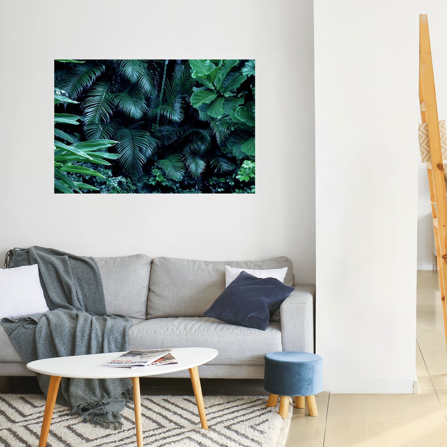 DEEP JUNGLE SERENADE Poster orizzontale staccabile e attaccabile