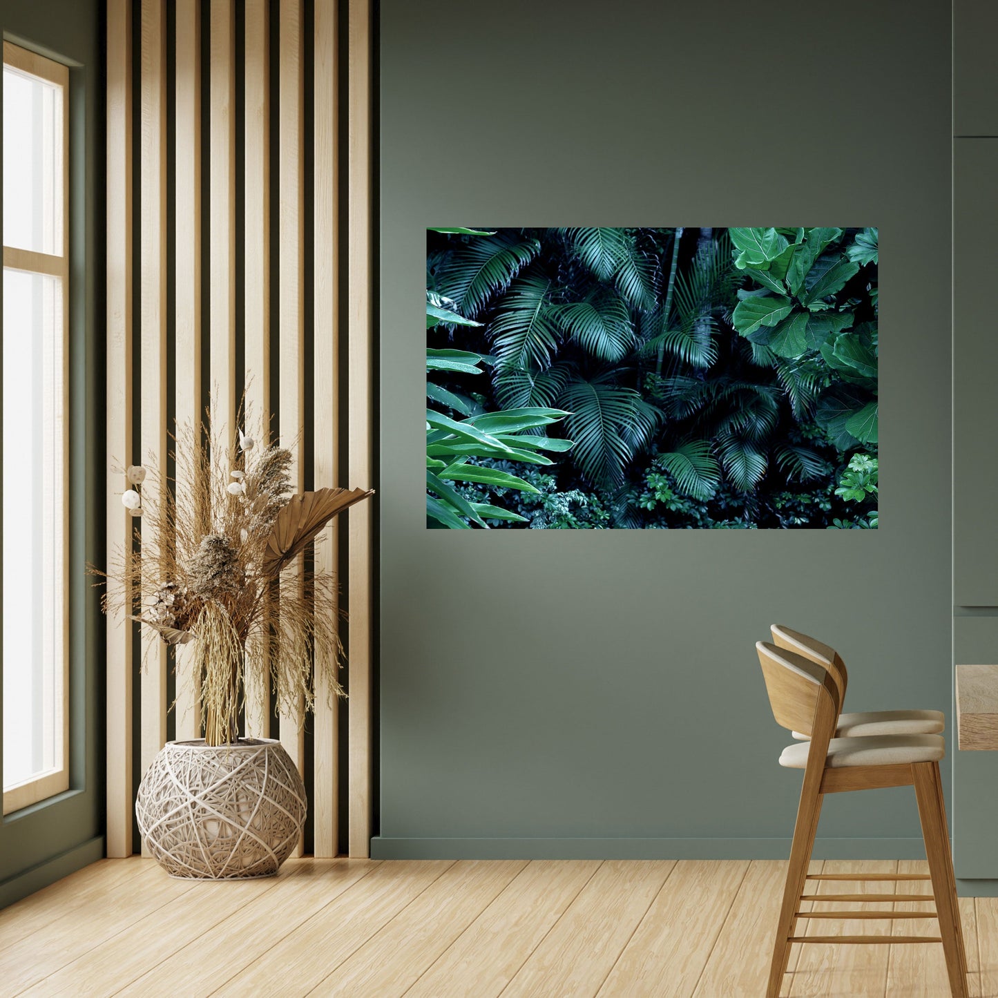 DEEP JUNGLE SERENADE Poster orizzontale staccabile e attaccabile