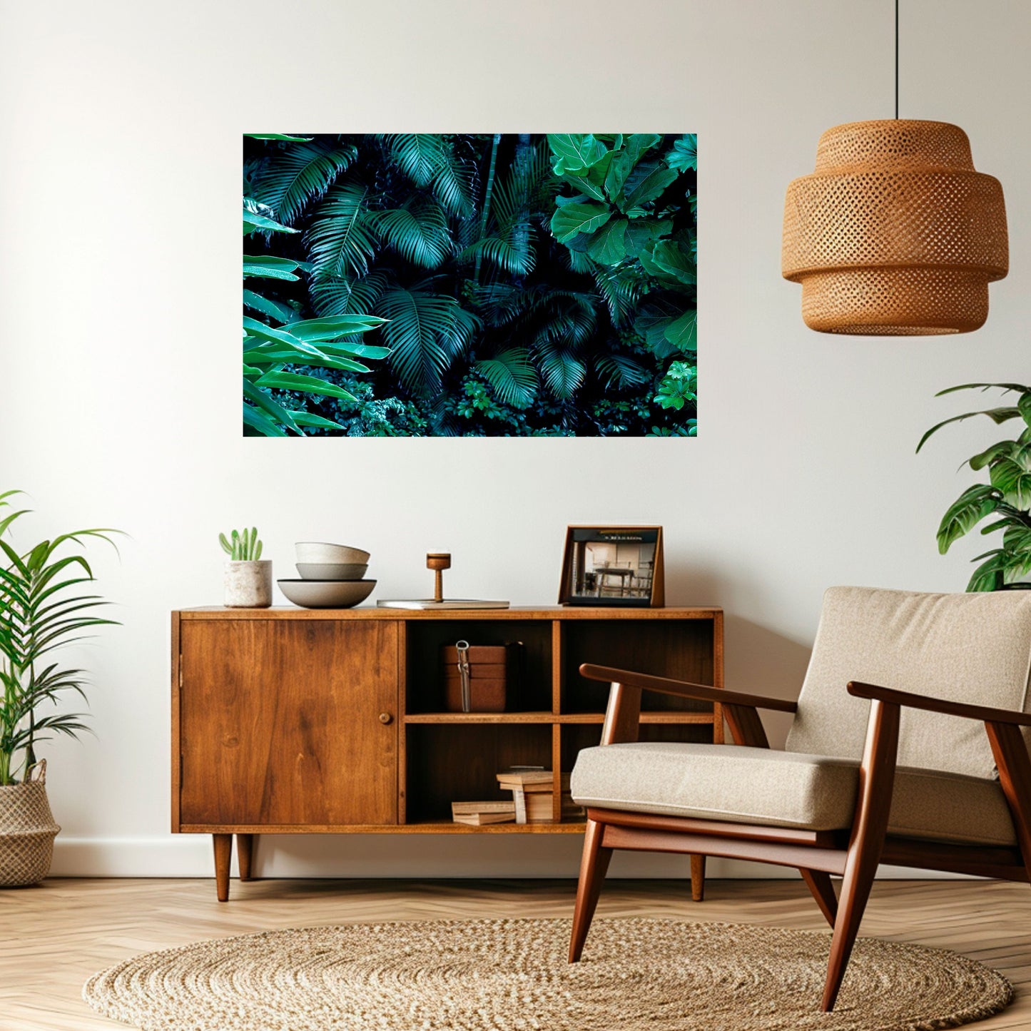 DEEP JUNGLE SERENADE Poster orizzontale staccabile e attaccabile