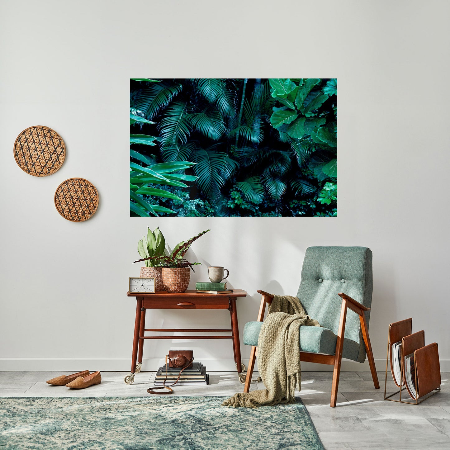 DEEP JUNGLE SERENADE Poster orizzontale staccabile e attaccabile