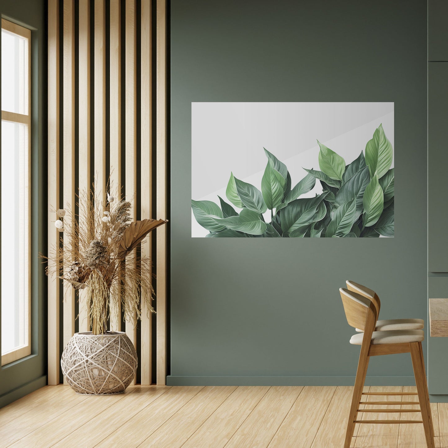 Poster orizzontale staccabile e attaccabile LUSH LEAFY WHIMSY