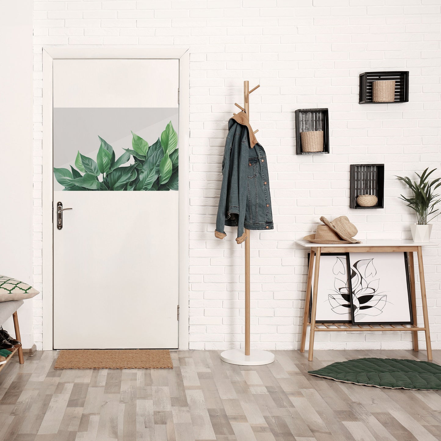 Poster orizzontale staccabile e attaccabile LUSH LEAFY WHIMSY