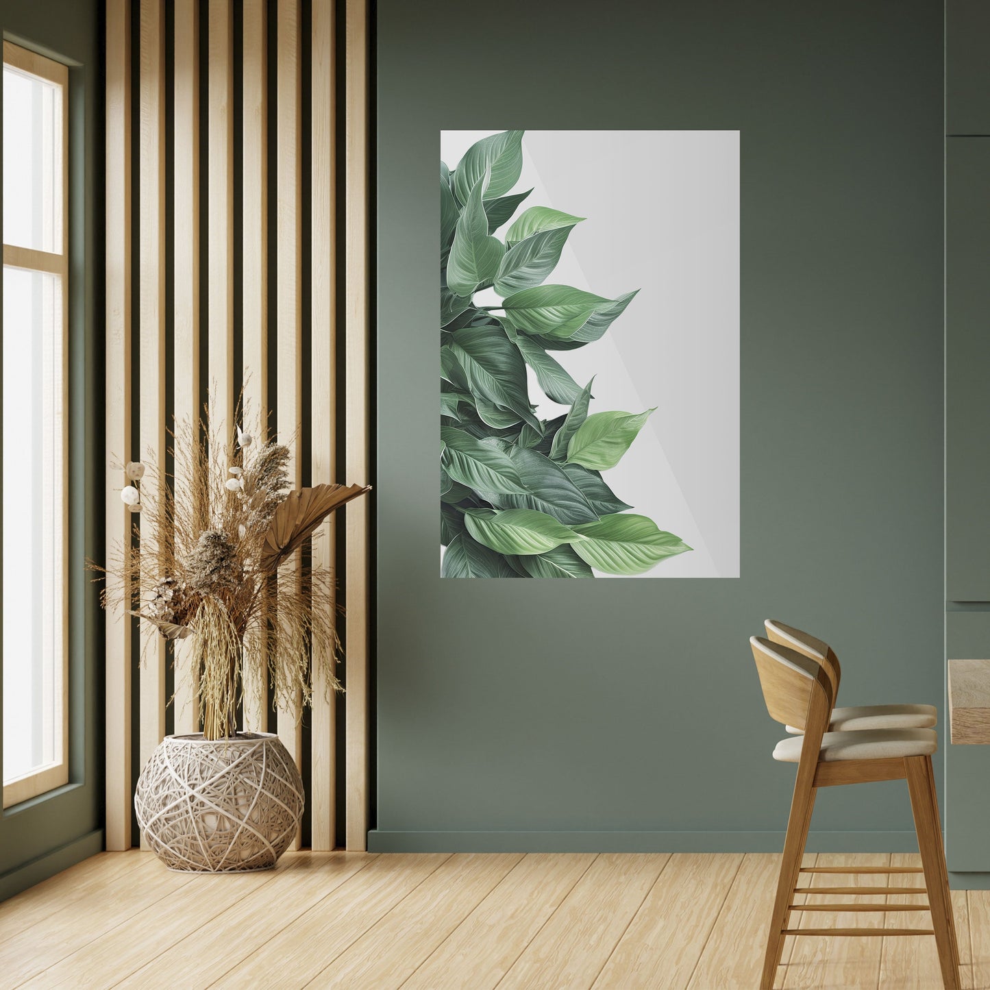 Poster verticale staccabile e attaccabile LUSH LEAFY WHIMSY