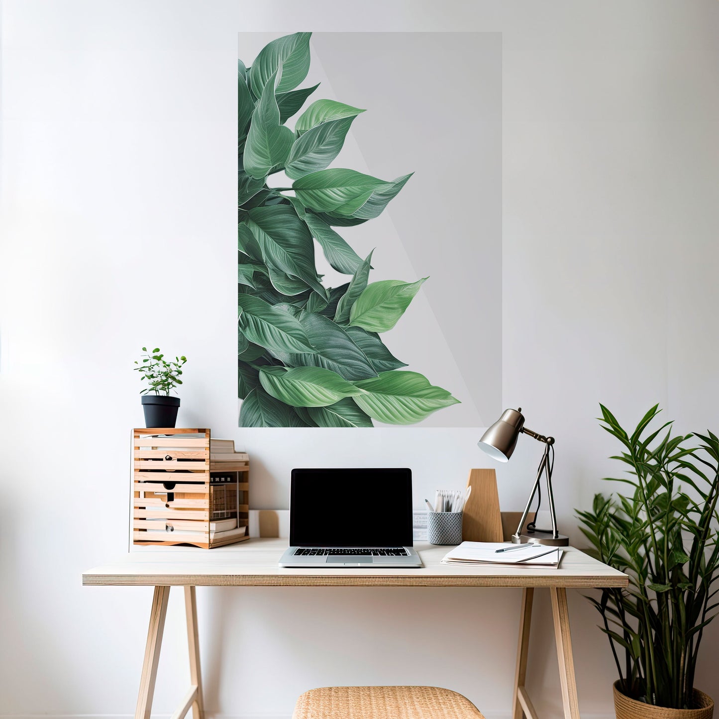 Poster verticale staccabile e attaccabile LUSH LEAFY WHIMSY