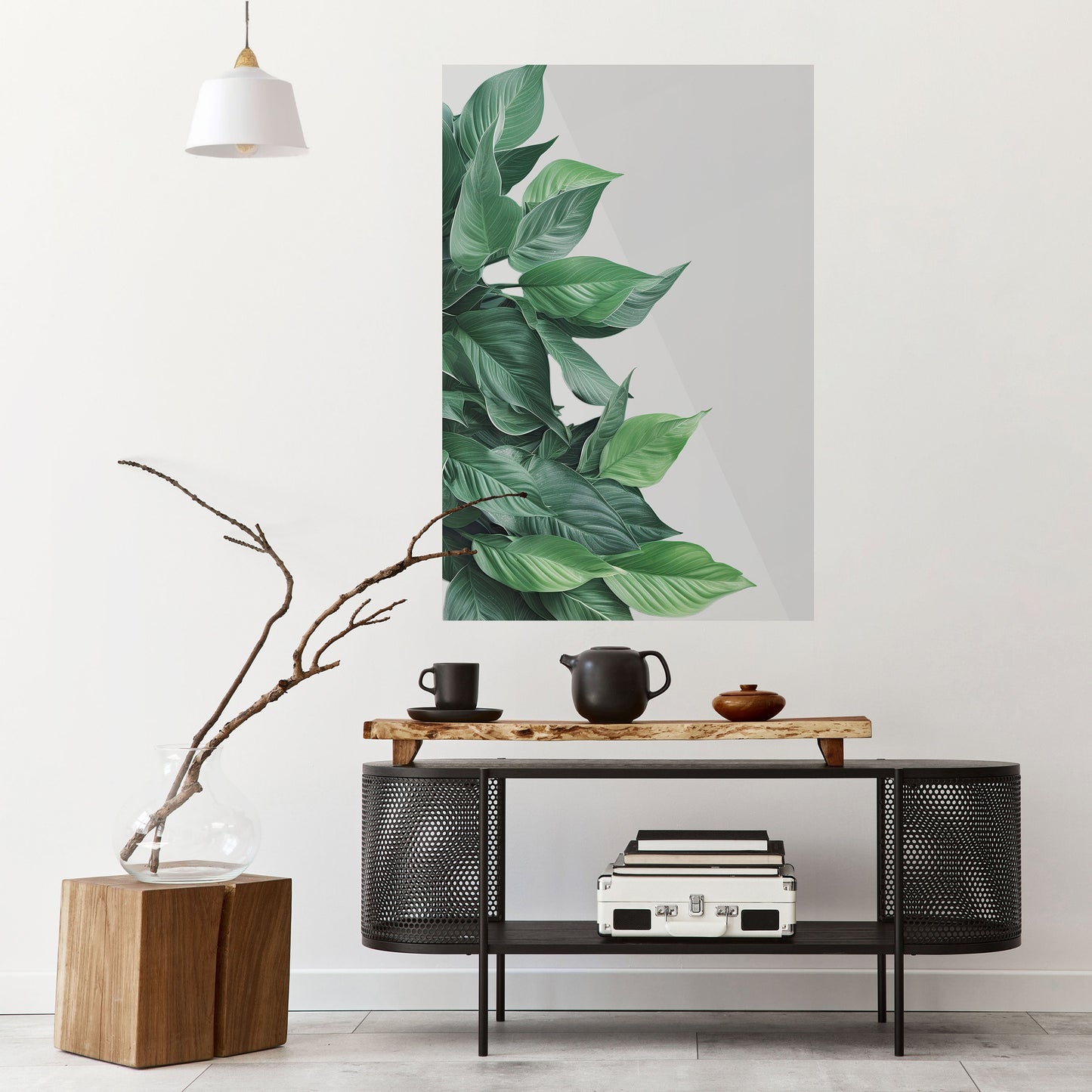 Poster verticale staccabile e attaccabile LUSH LEAFY WHIMSY