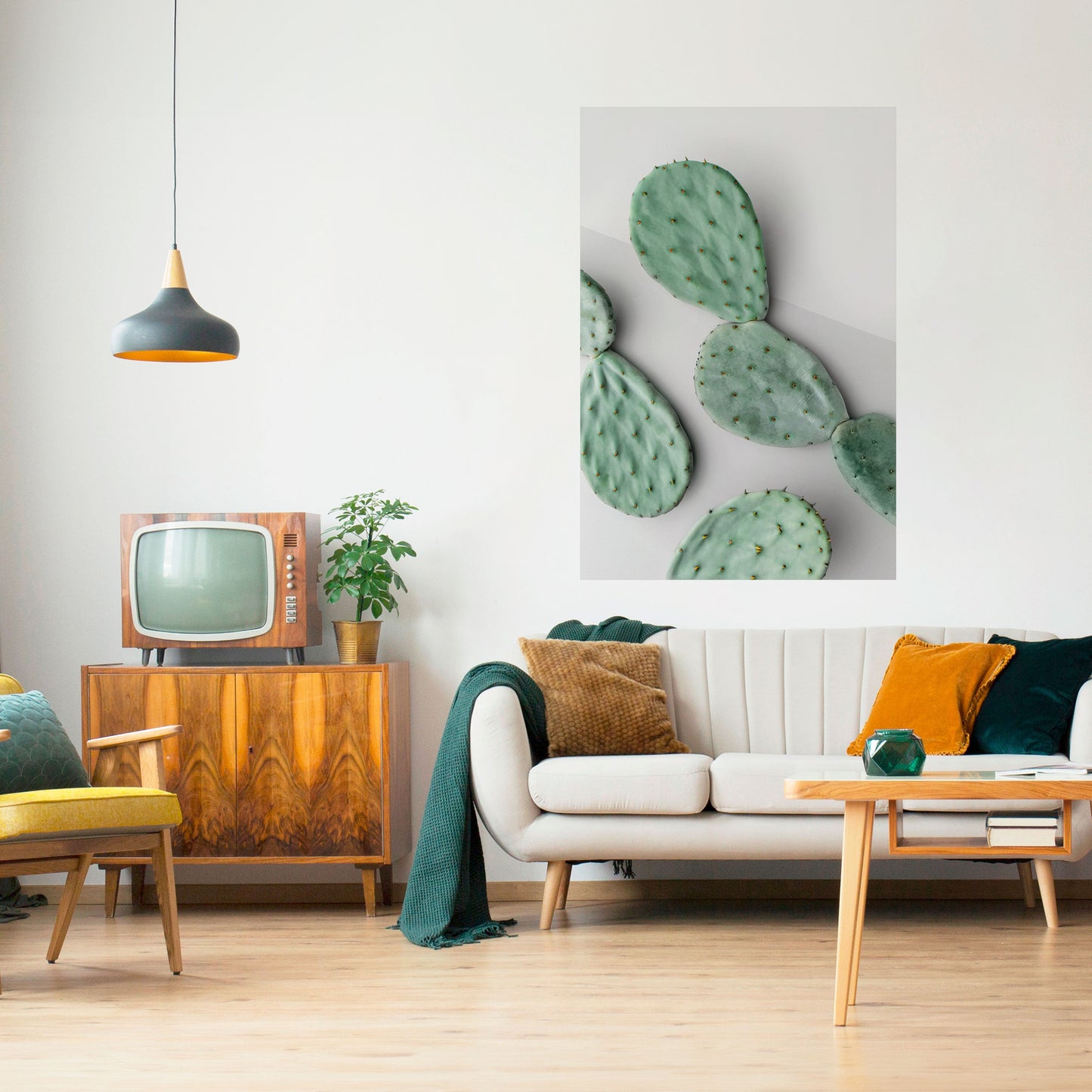 CACTUS DREAMSCAPE Poster verticale staccabile e attaccabile
