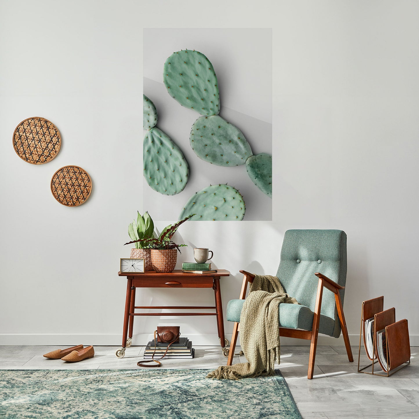 CACTUS DREAMSCAPE Poster verticale staccabile e attaccabile