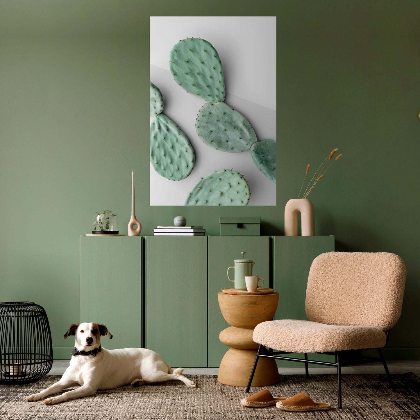 CACTUS DREAMSCAPE Poster verticale staccabile e attaccabile