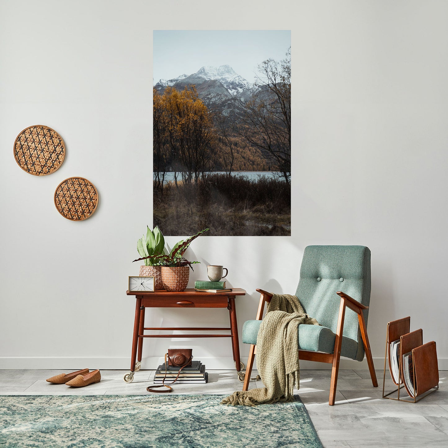 Poster verticale staccabile e attaccabile "ABBRACCIO SILENZIOSO D'AUTUNNO"
