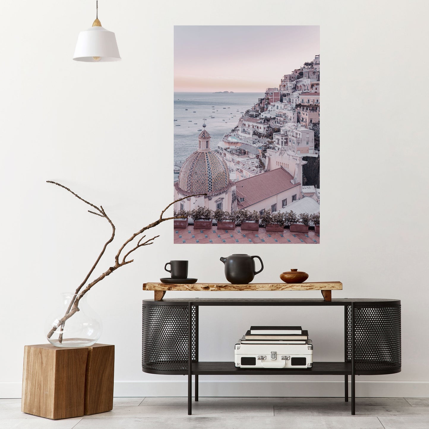Poster verticale staccabile e attaccabile "PAESAGGIO DA SOGNO MEDITERRANEO"