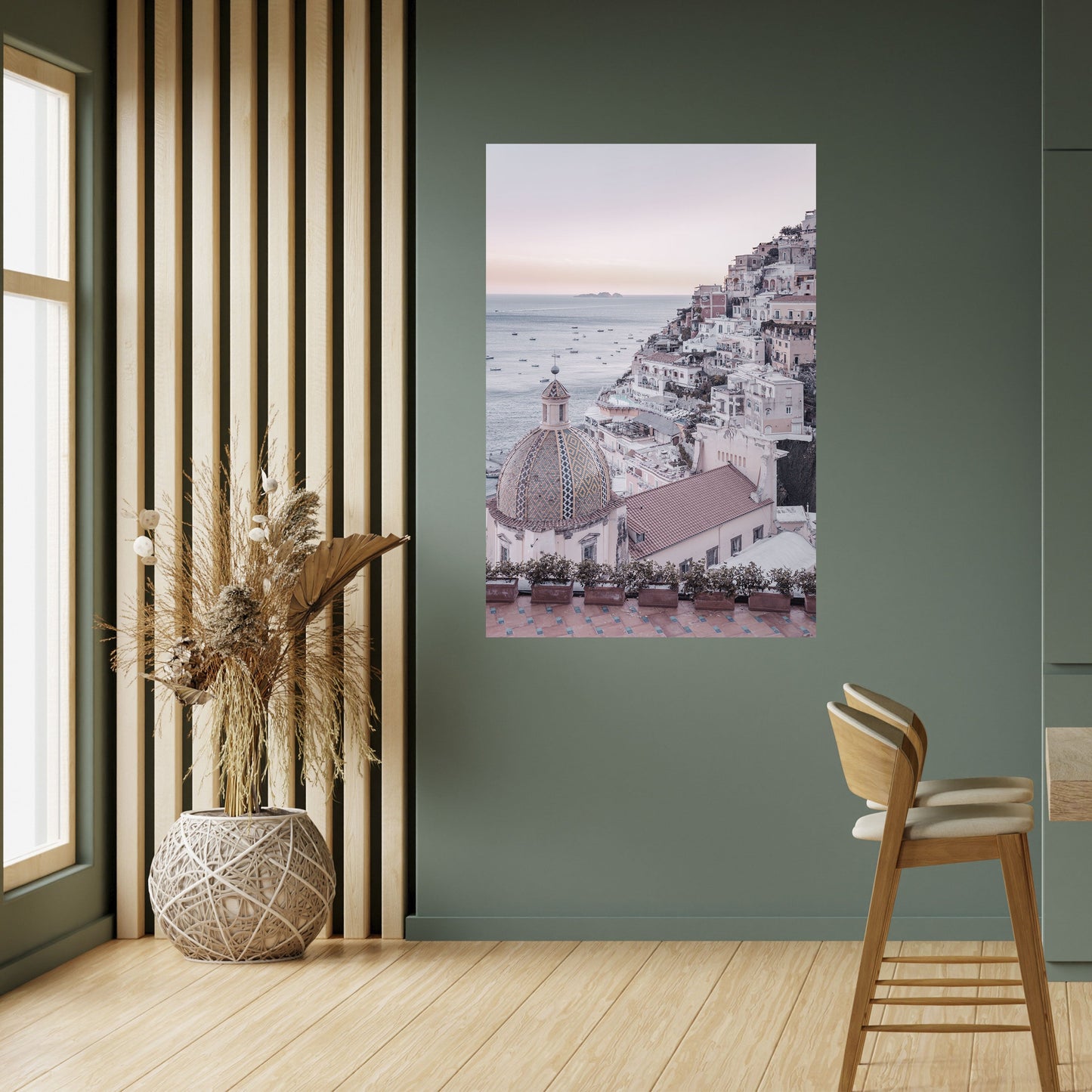 Poster verticale staccabile e attaccabile "PAESAGGIO DA SOGNO MEDITERRANEO"
