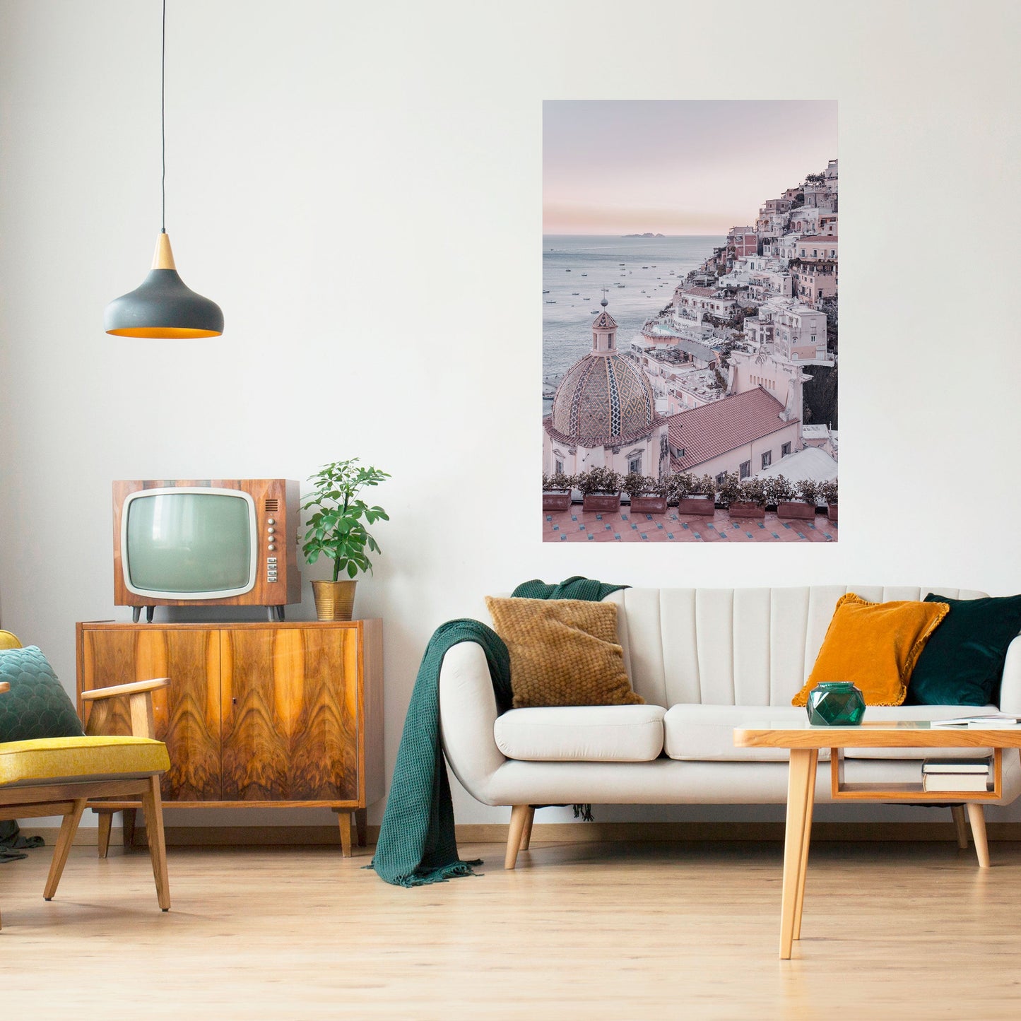 Poster verticale staccabile e attaccabile "PAESAGGIO DA SOGNO MEDITERRANEO"