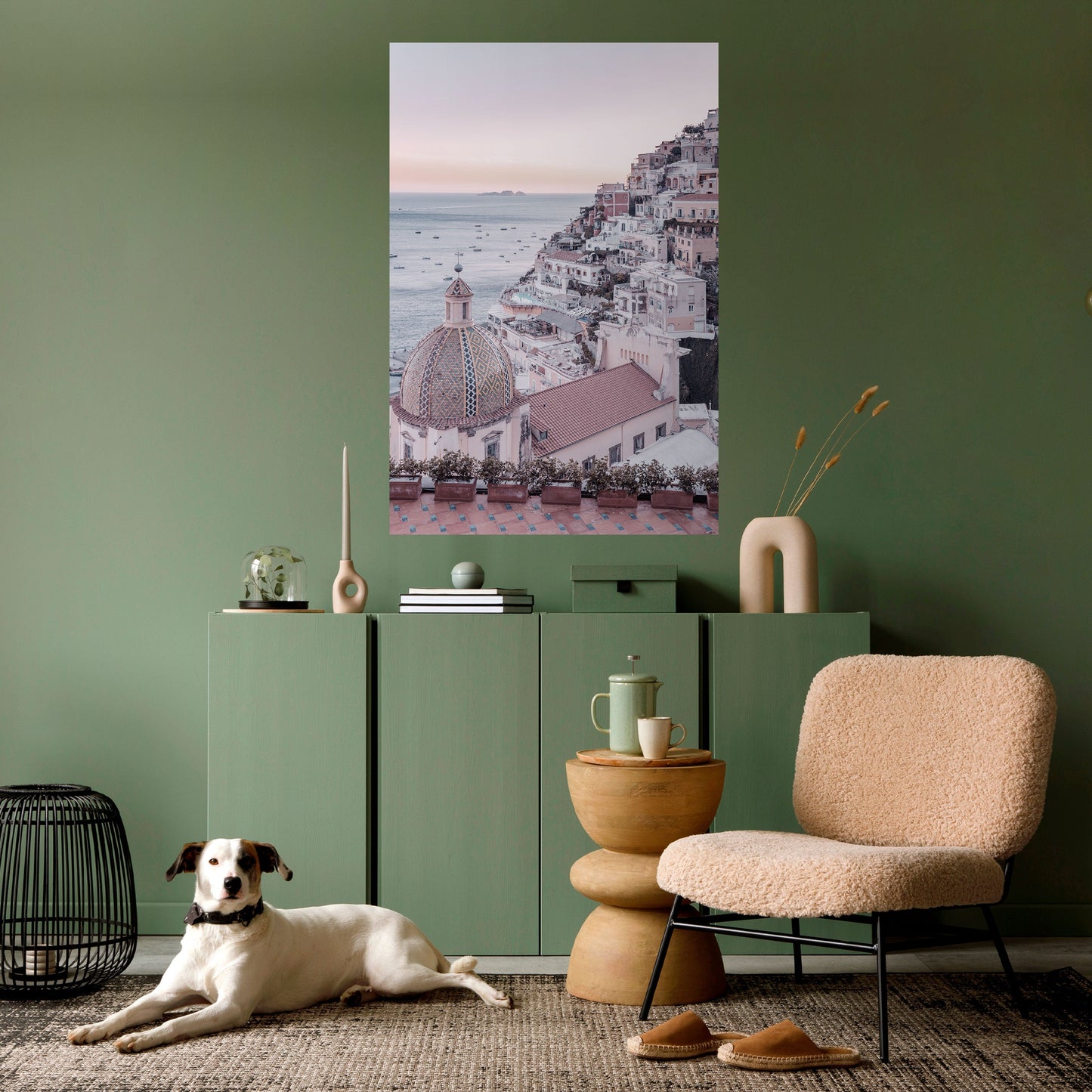 Poster verticale staccabile e attaccabile "PAESAGGIO DA SOGNO MEDITERRANEO"