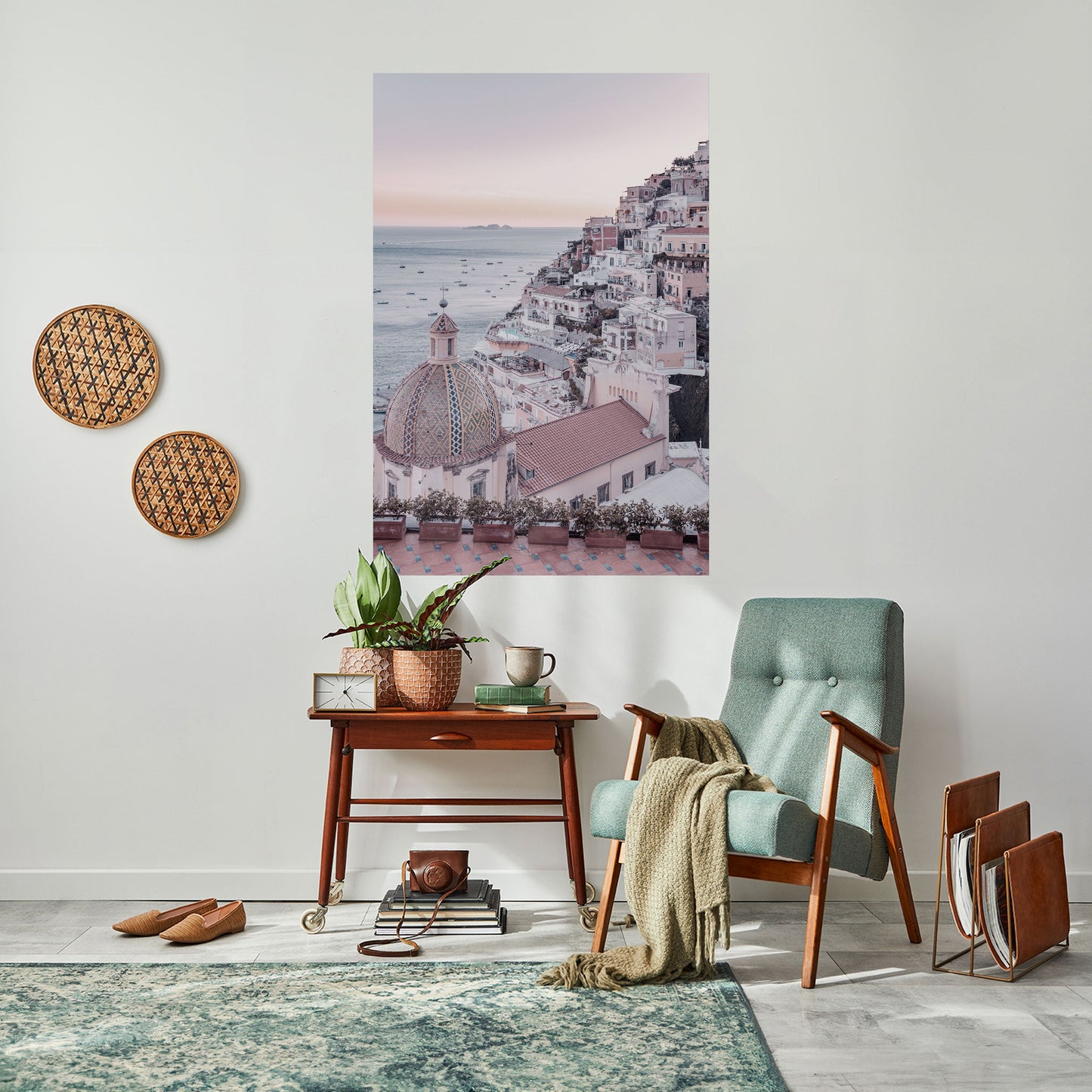 Poster verticale staccabile e attaccabile "PAESAGGIO DA SOGNO MEDITERRANEO"