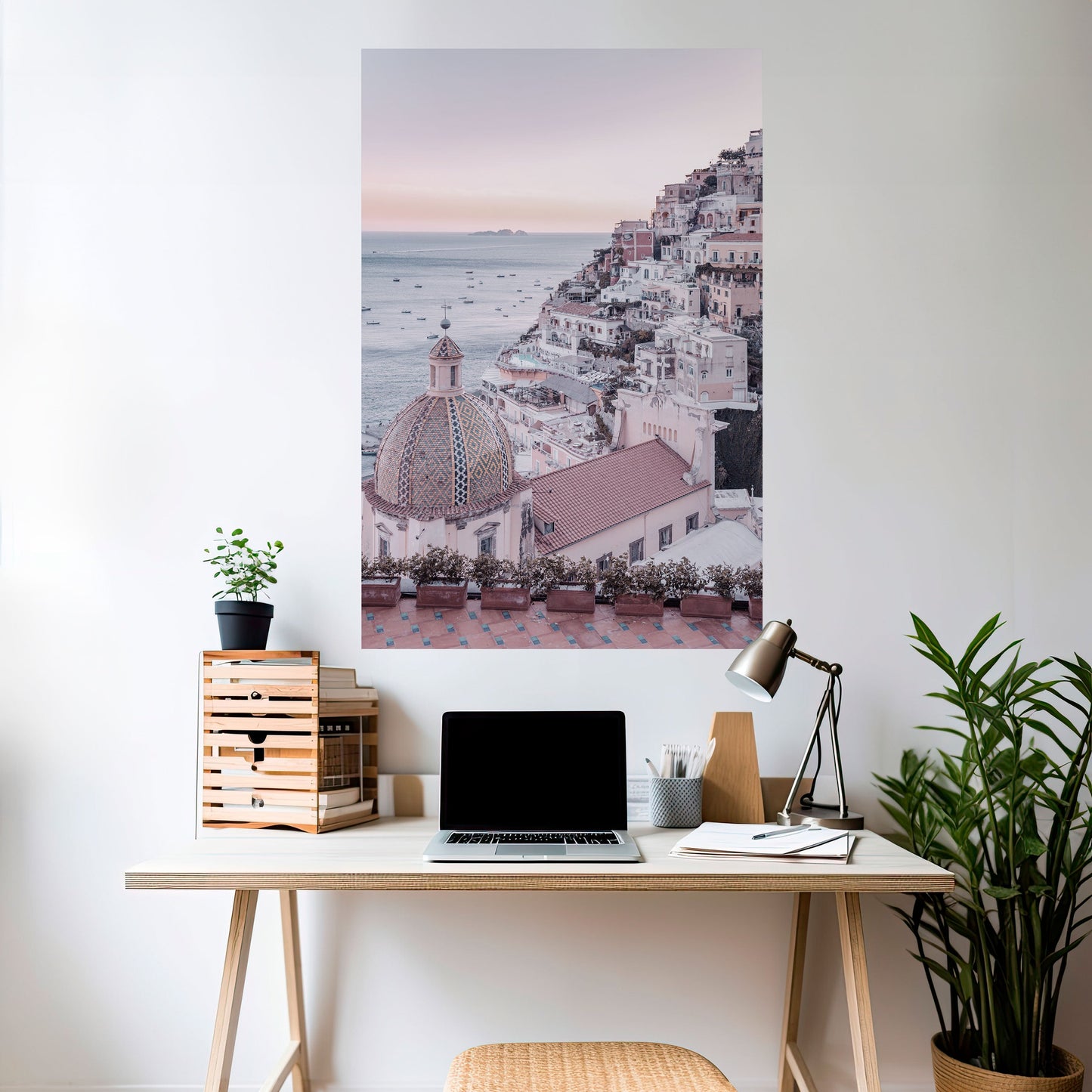Poster verticale staccabile e attaccabile "PAESAGGIO DA SOGNO MEDITERRANEO"