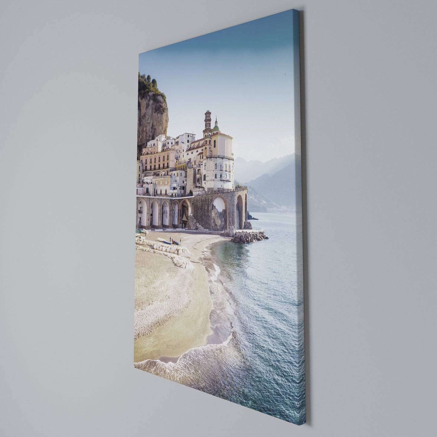 SEASIDE ARCHITECTURAL FANTASY Stampa su Tela Verticale