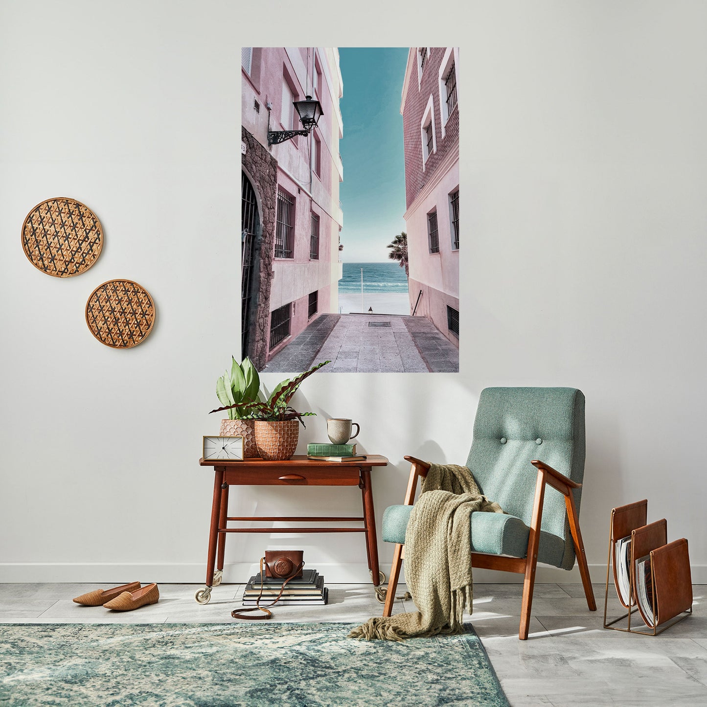 Poster verticale staccabile e attaccabile OCEAN'S WHISPER PATH