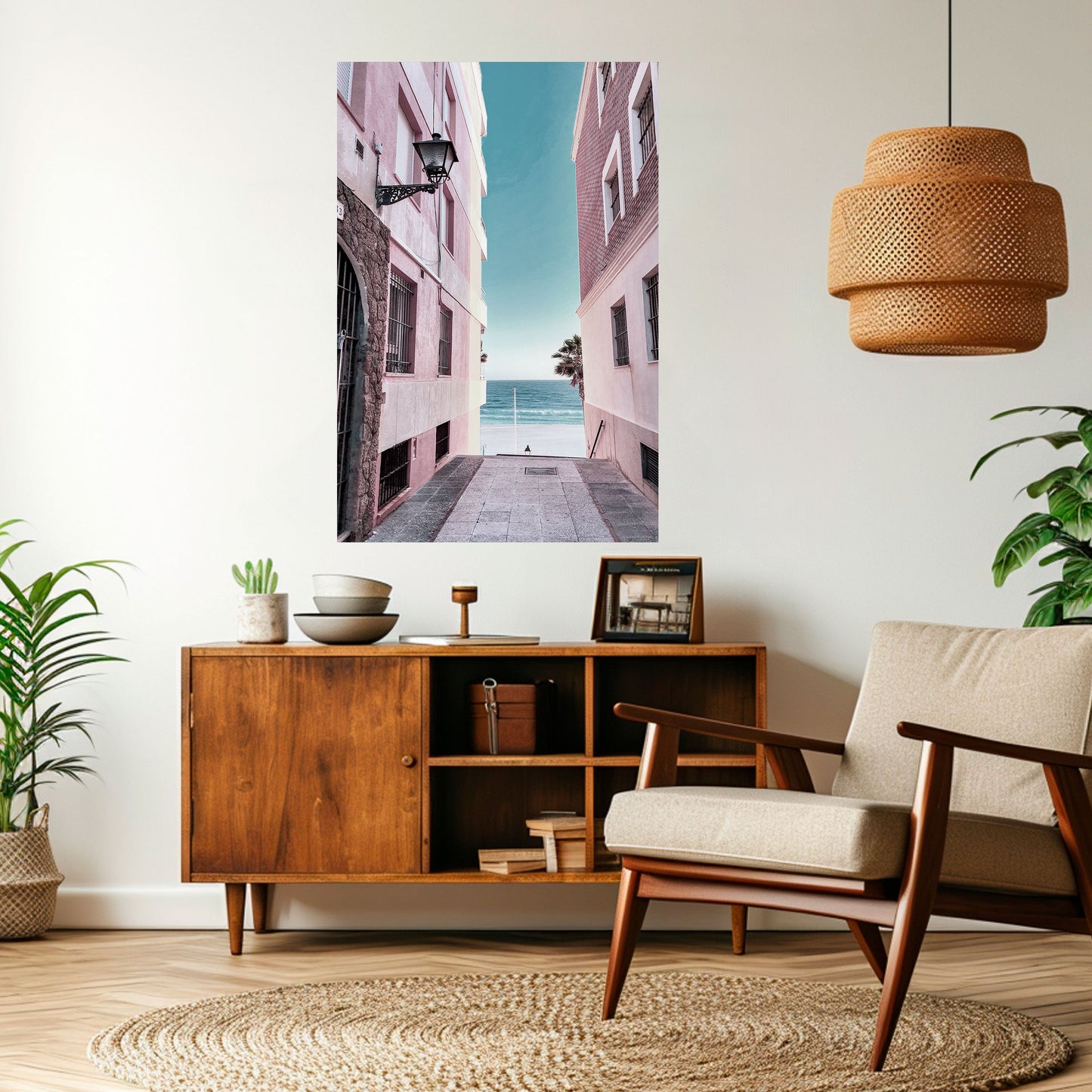 Poster verticale staccabile e attaccabile OCEAN'S WHISPER PATH