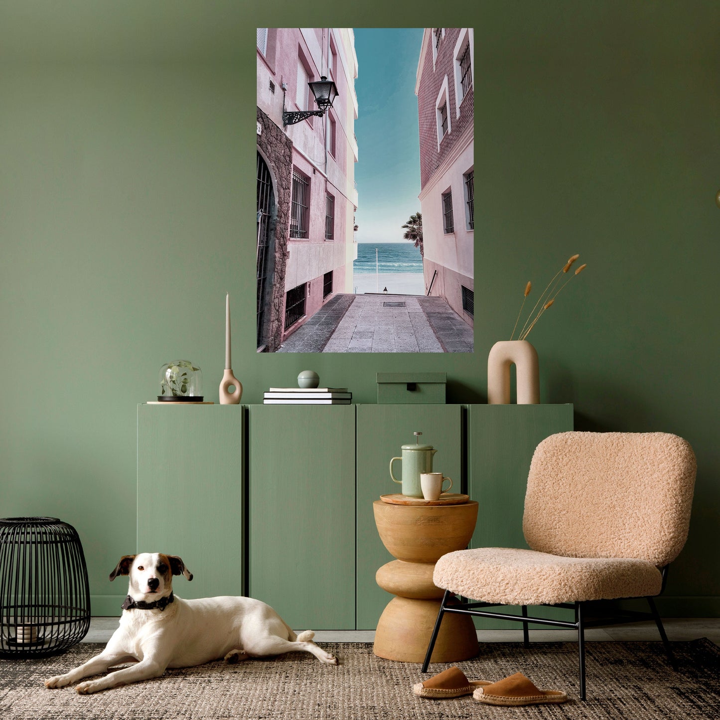 Poster verticale staccabile e attaccabile OCEAN'S WHISPER PATH