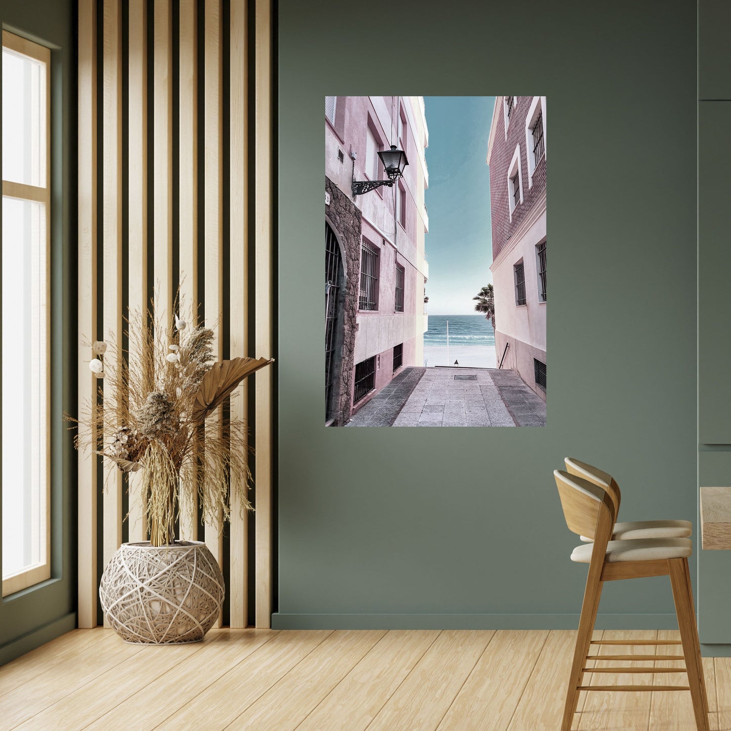 Poster verticale staccabile e attaccabile OCEAN'S WHISPER PATH