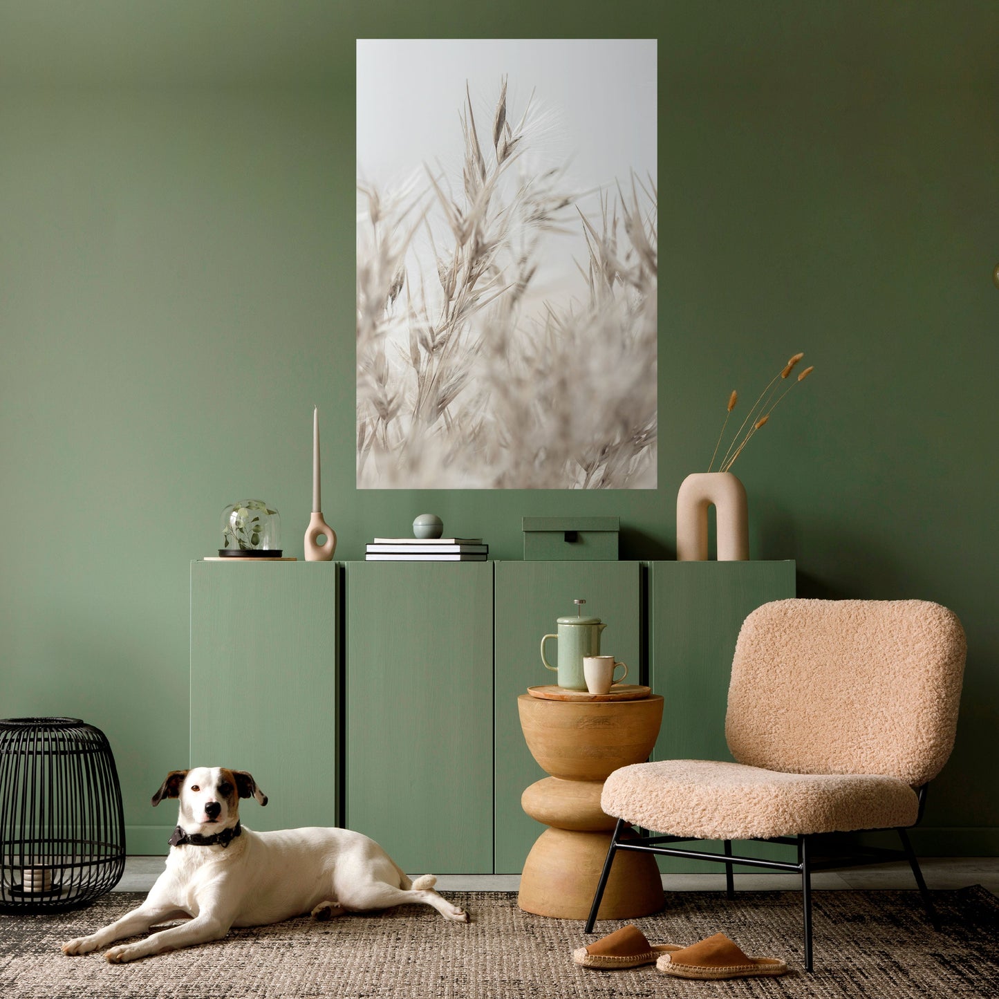 Poster verticale staccabile e attaccabile TRANQUIL GRASSES