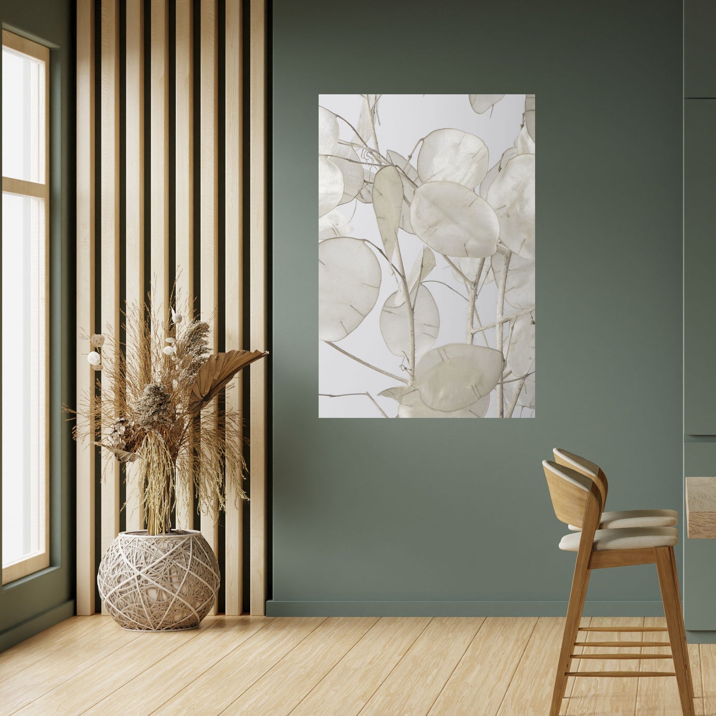 Poster verticale staccabile e attaccabile SILKY FOLIAGE WHISPERS