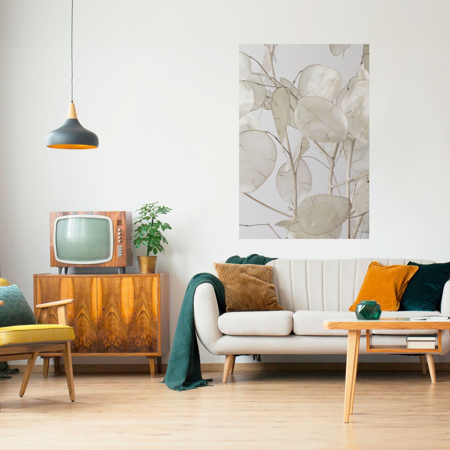 Poster verticale staccabile e attaccabile SILKY FOLIAGE WHISPERS