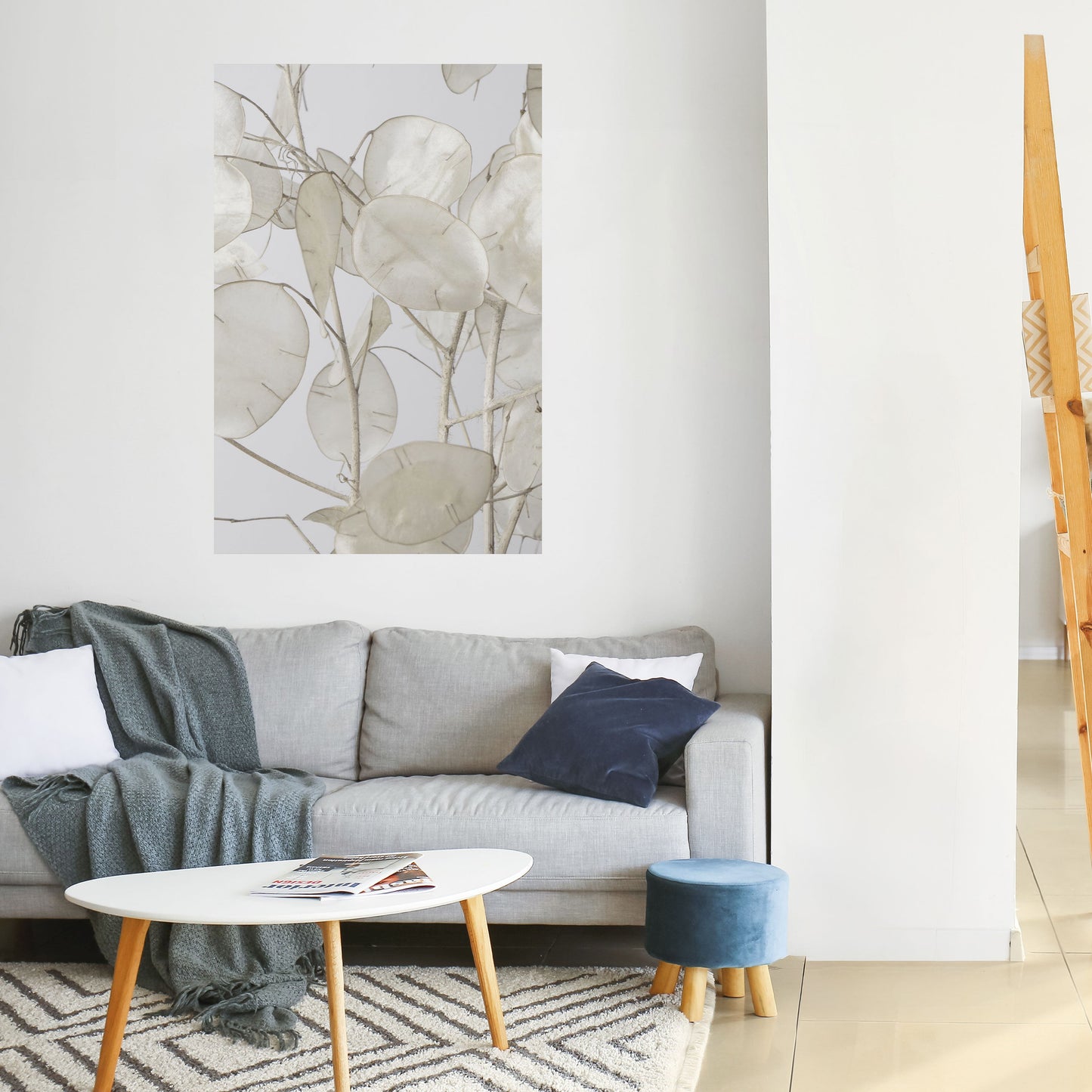 Poster verticale staccabile e attaccabile SILKY FOLIAGE WHISPERS