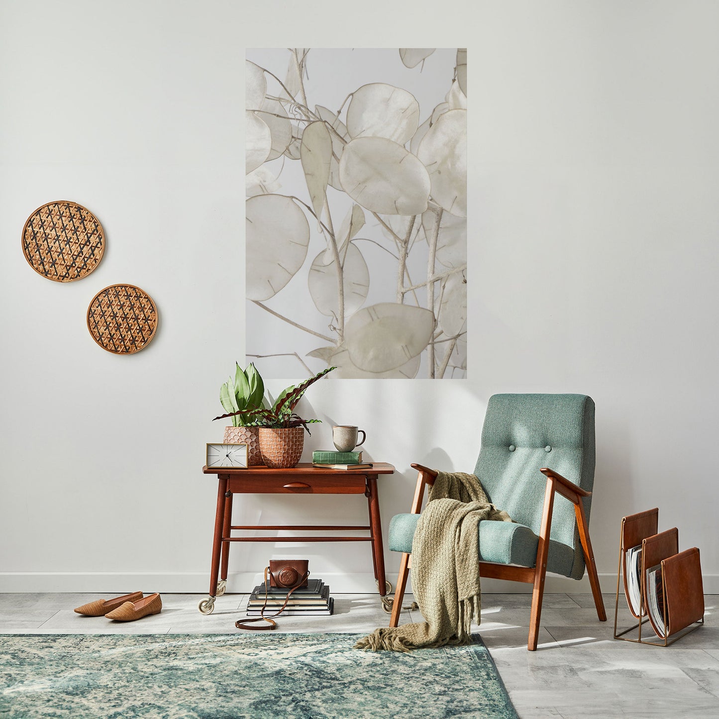 Poster verticale staccabile e attaccabile SILKY FOLIAGE WHISPERS