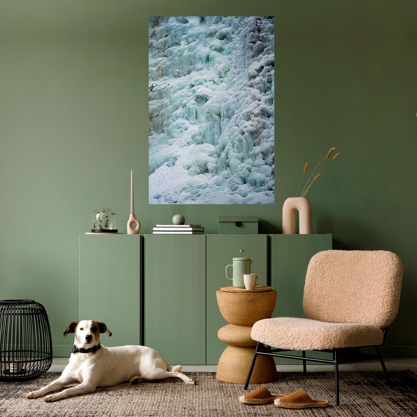 Poster verticale FROSTED WHISPERS stacca e attacca