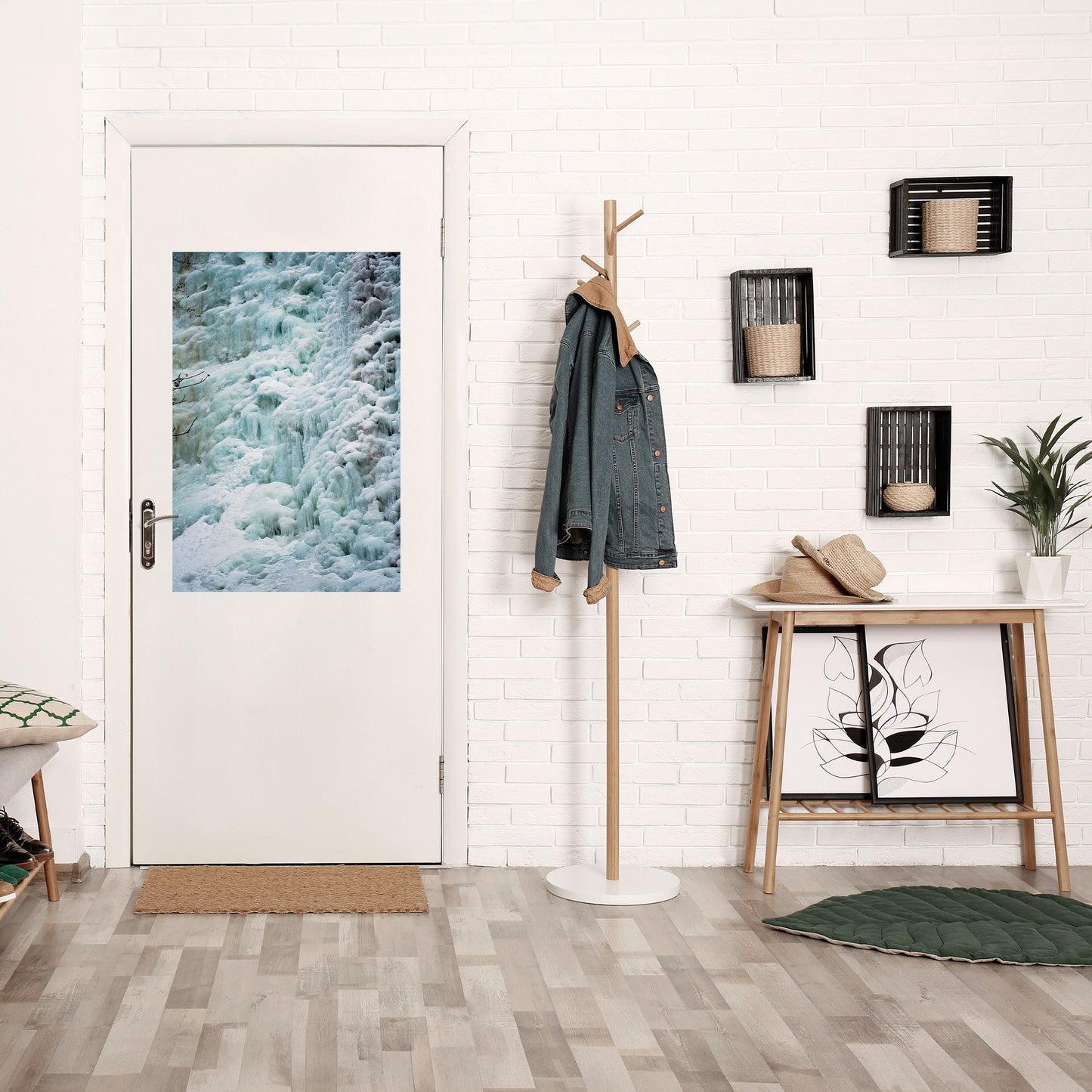 Poster verticale FROSTED WHISPERS stacca e attacca