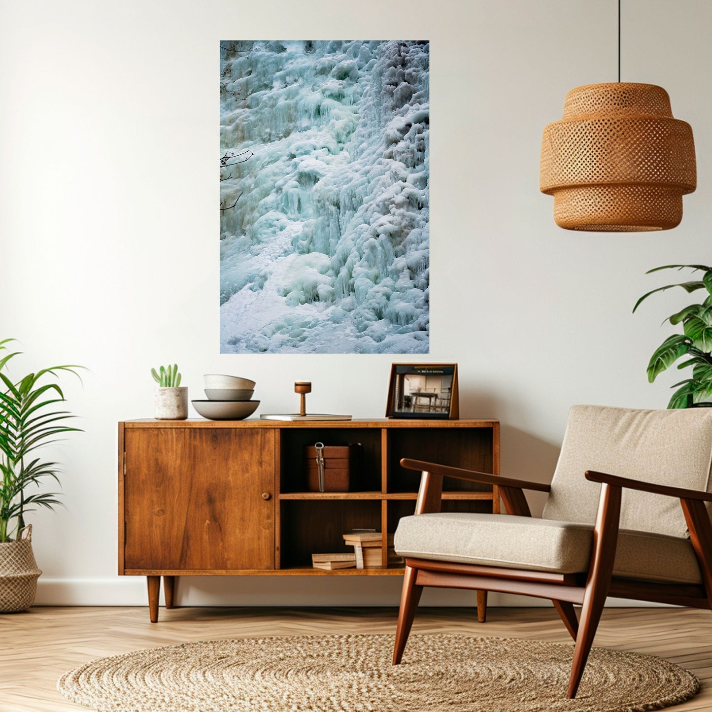 Poster verticale FROSTED WHISPERS stacca e attacca