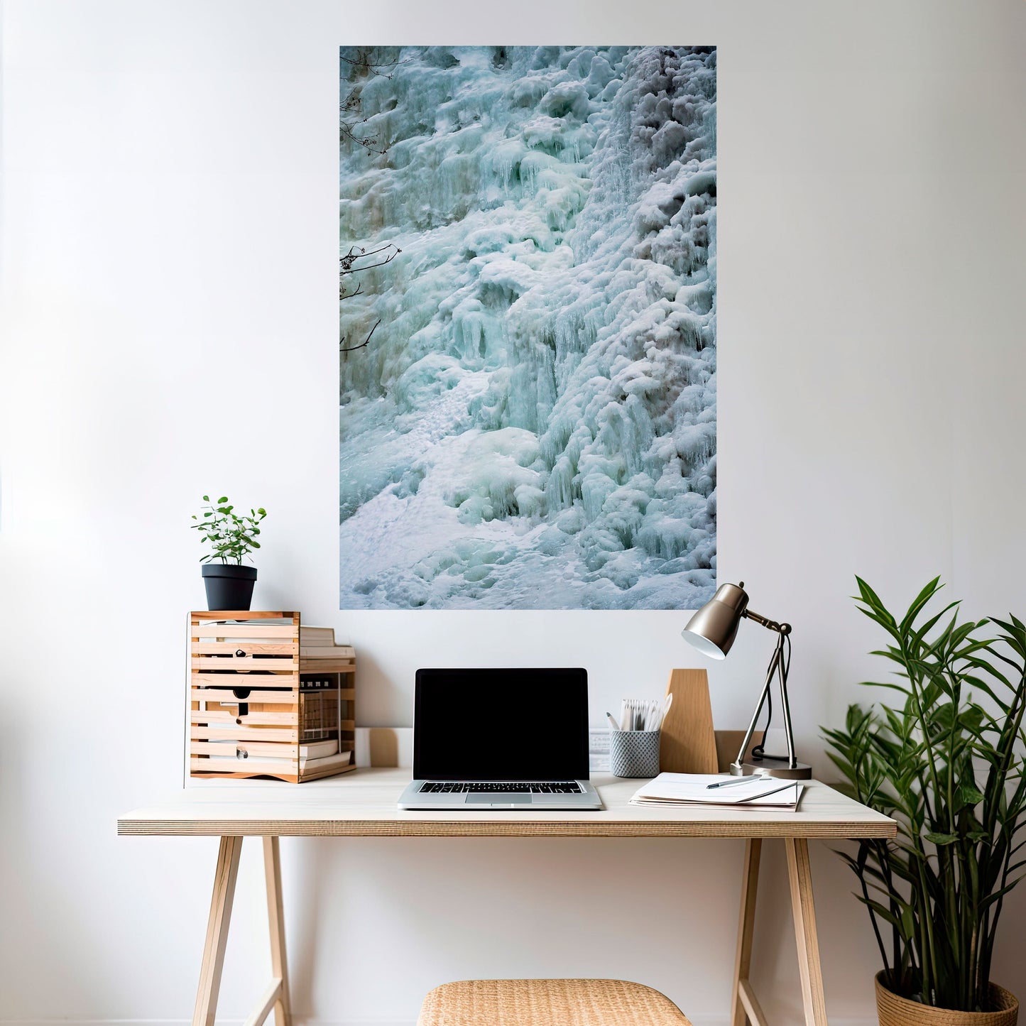 Poster verticale FROSTED WHISPERS stacca e attacca