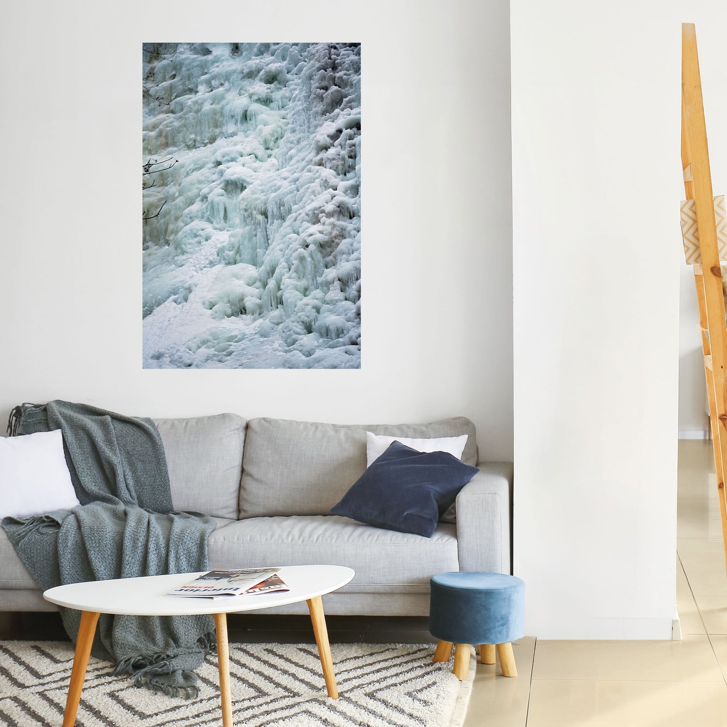 Poster verticale FROSTED WHISPERS stacca e attacca