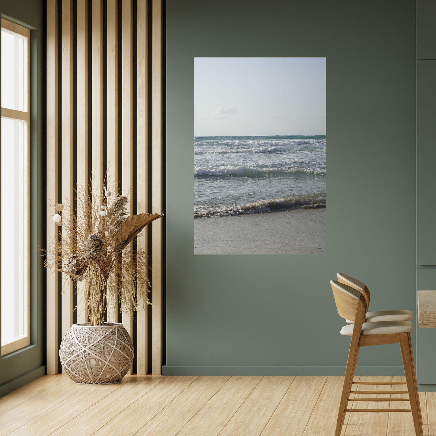 ONDE DI TRANQUILLITÀ Poster verticale staccabile e attaccabile