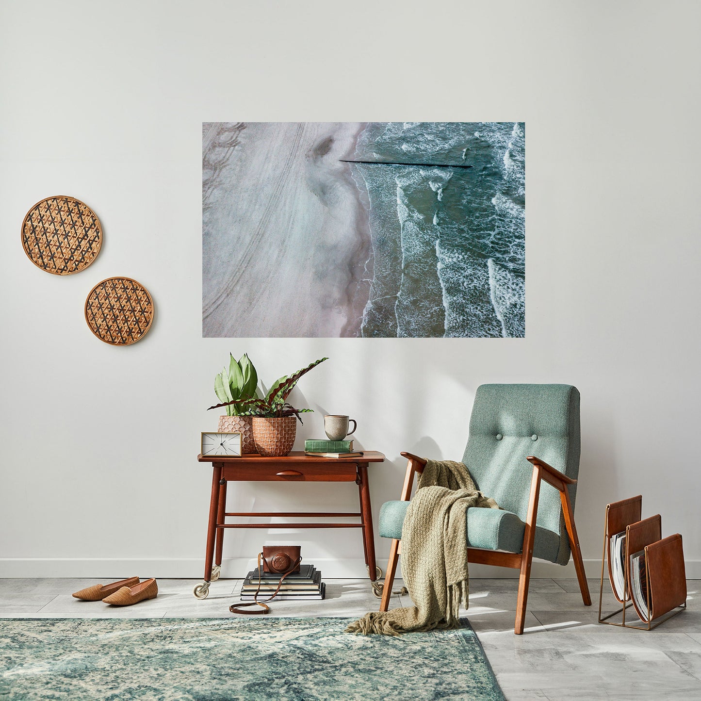 Poster orizzontale staccabile e attaccabile TIDE'S SILENT WHISPER