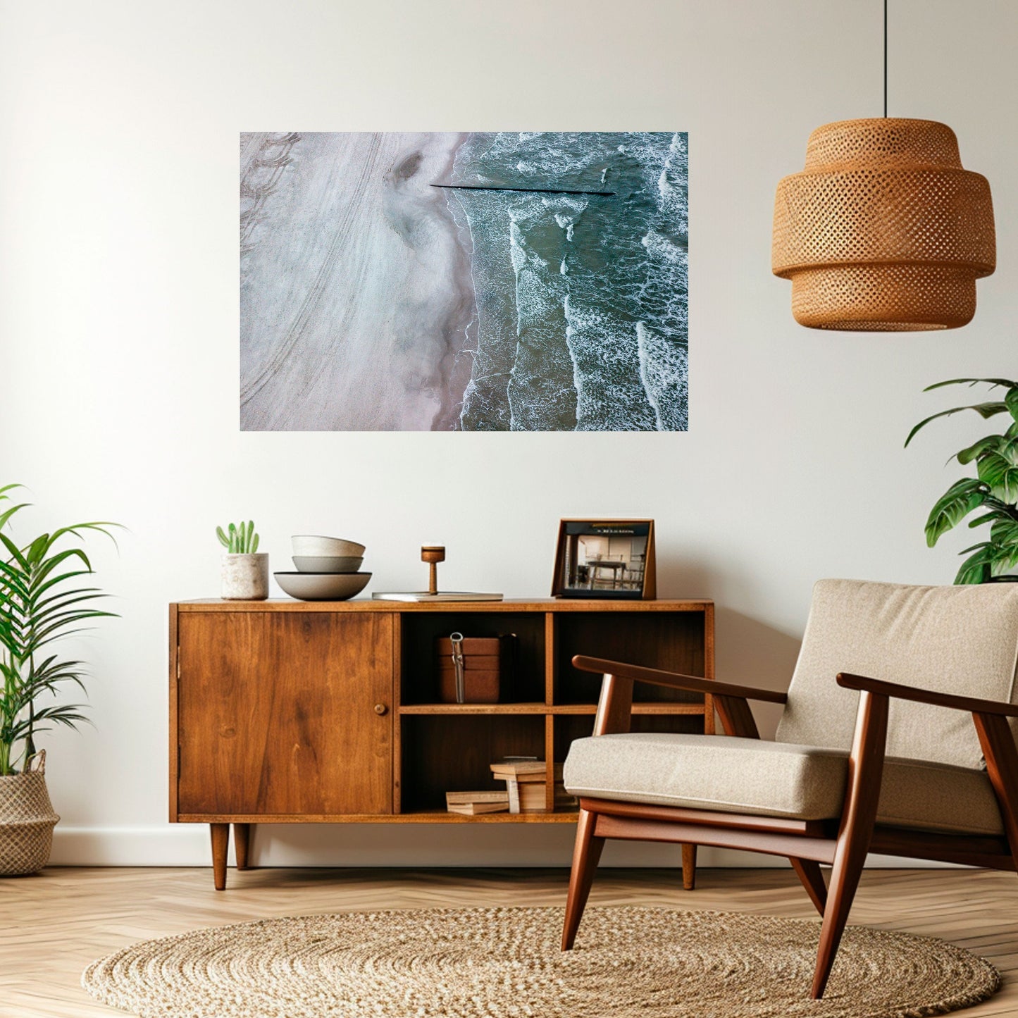 Poster orizzontale staccabile e attaccabile TIDE'S SILENT WHISPER
