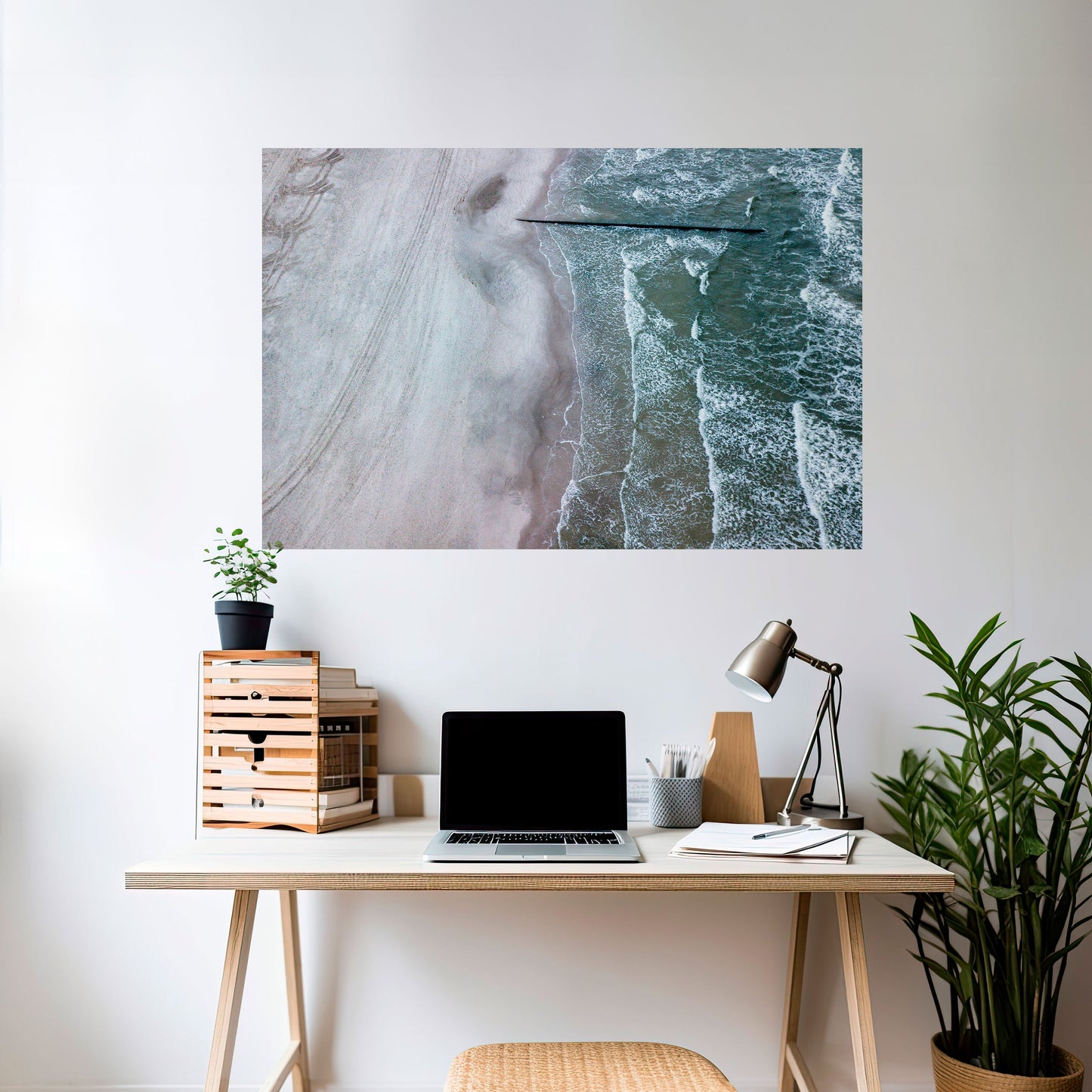 Poster orizzontale staccabile e attaccabile TIDE'S SILENT WHISPER