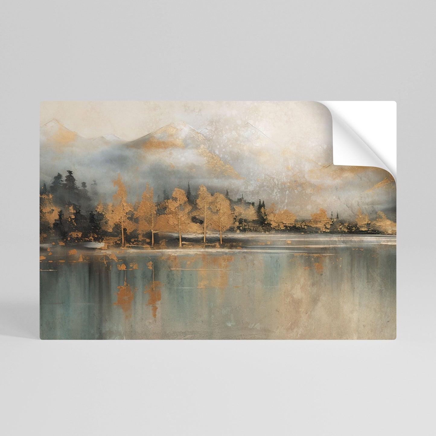 ECHI DELL'ALBA DORATA Poster orizzontale staccabile e attaccabile