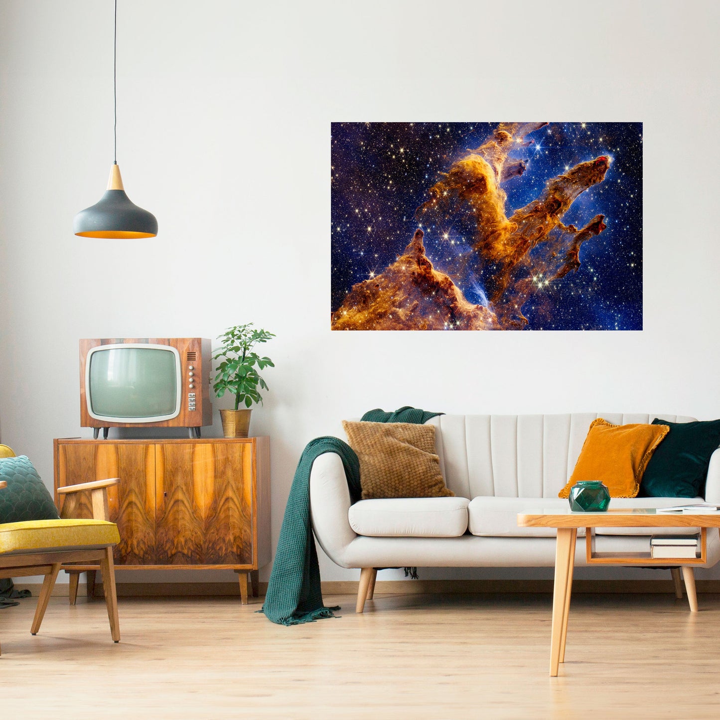 Poster orizzontale staccabile e attaccabile COSMIC DREAMSCAPE