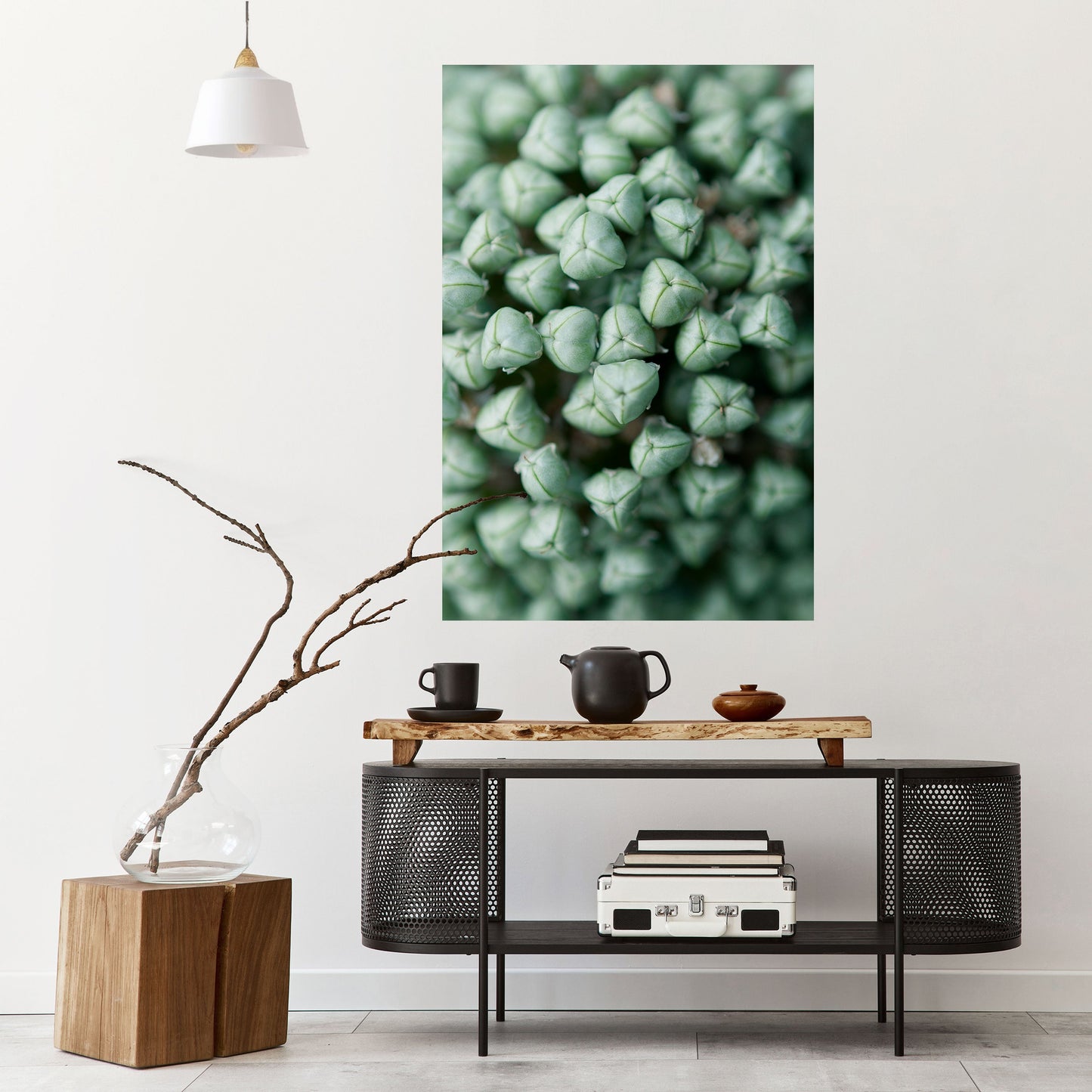 Poster verticale staccabile e attaccabile con TIDBITS VERDI TEXTURED