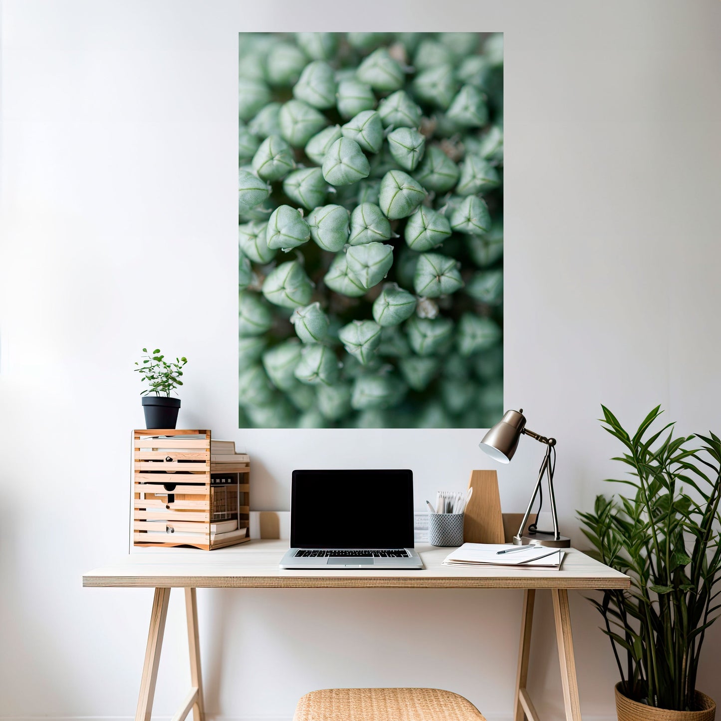 Poster verticale staccabile e attaccabile con TIDBITS VERDI TEXTURED