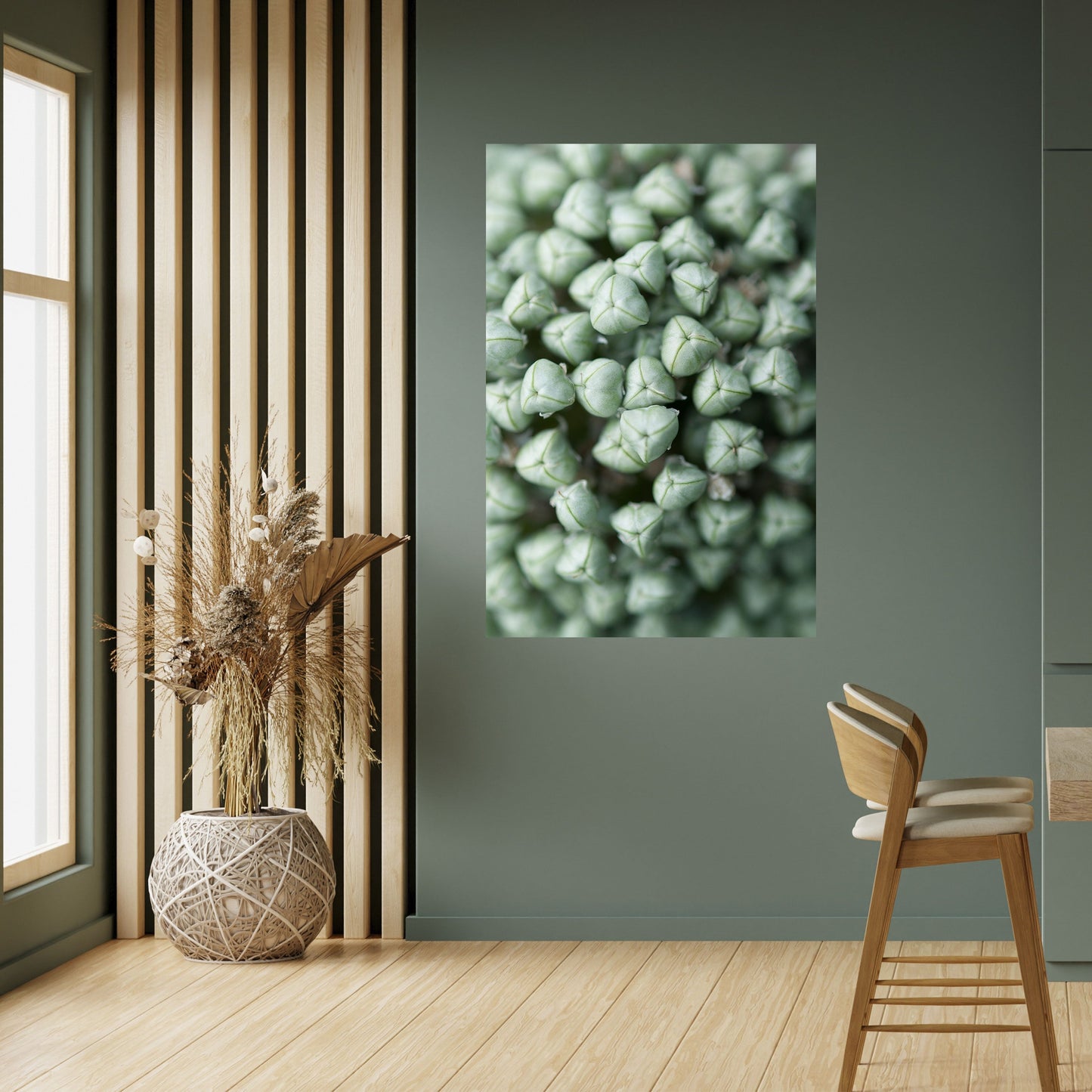 Poster verticale staccabile e attaccabile con TIDBITS VERDI TEXTURED