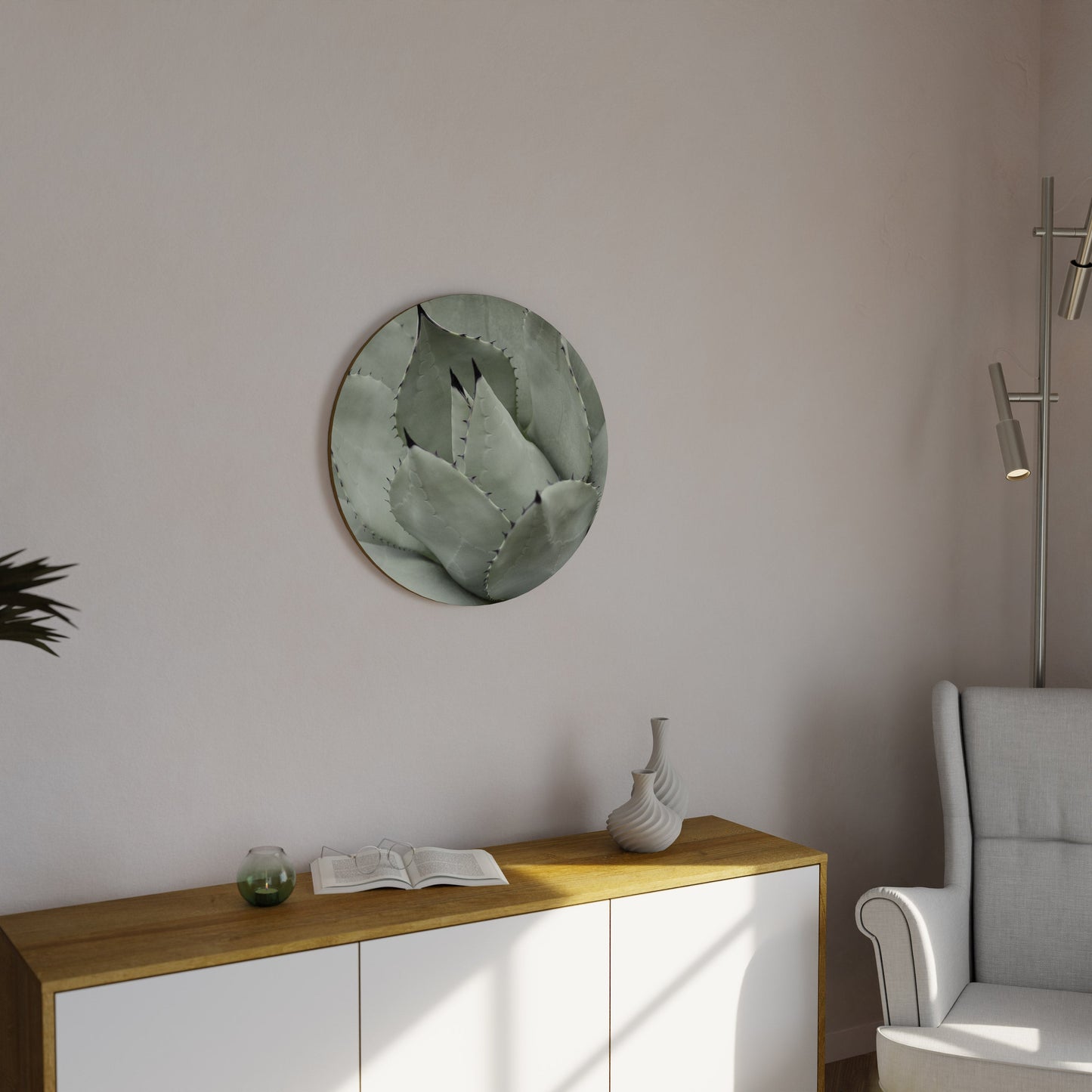 MYSTICAL SUCCULENT DREAM Round Wall Art