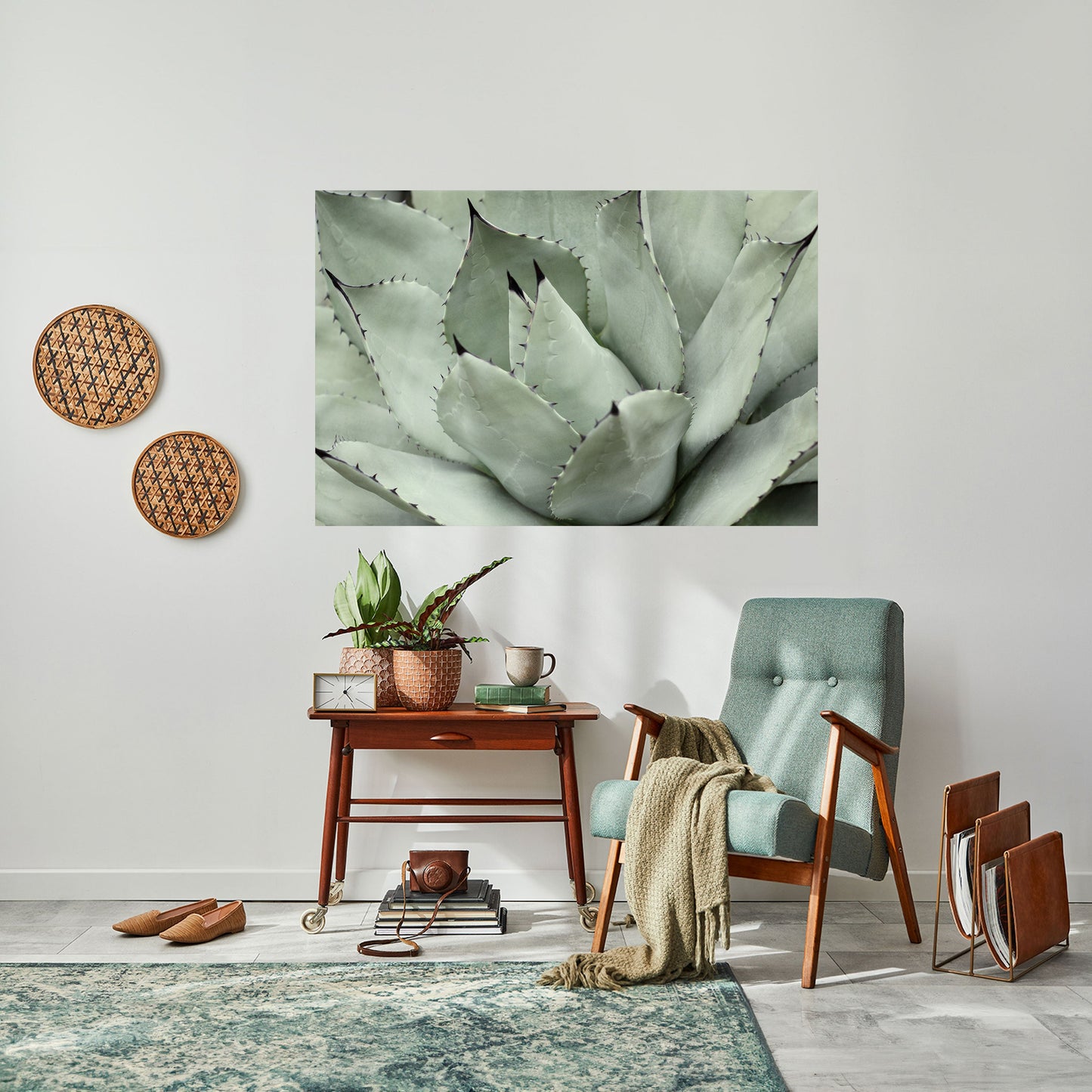 Poster orizzontale staccabile e attaccabile SOGNO MISTICO SUCCULENTO