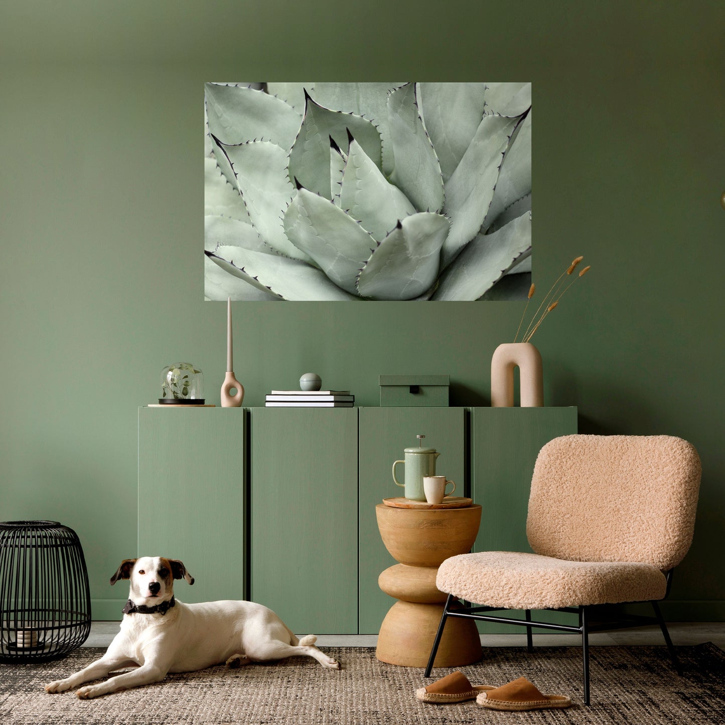 Poster orizzontale staccabile e attaccabile SOGNO MISTICO SUCCULENTO