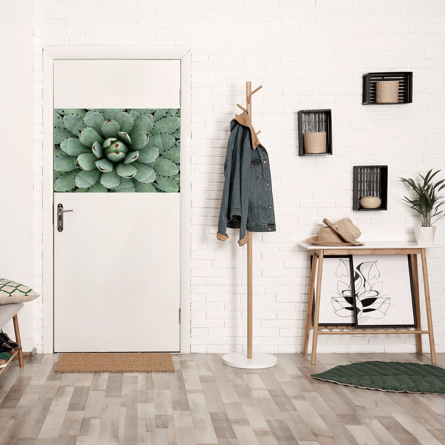 SIMMETRIA SUCCULENTA Poster orizzontale staccabile e attaccabile